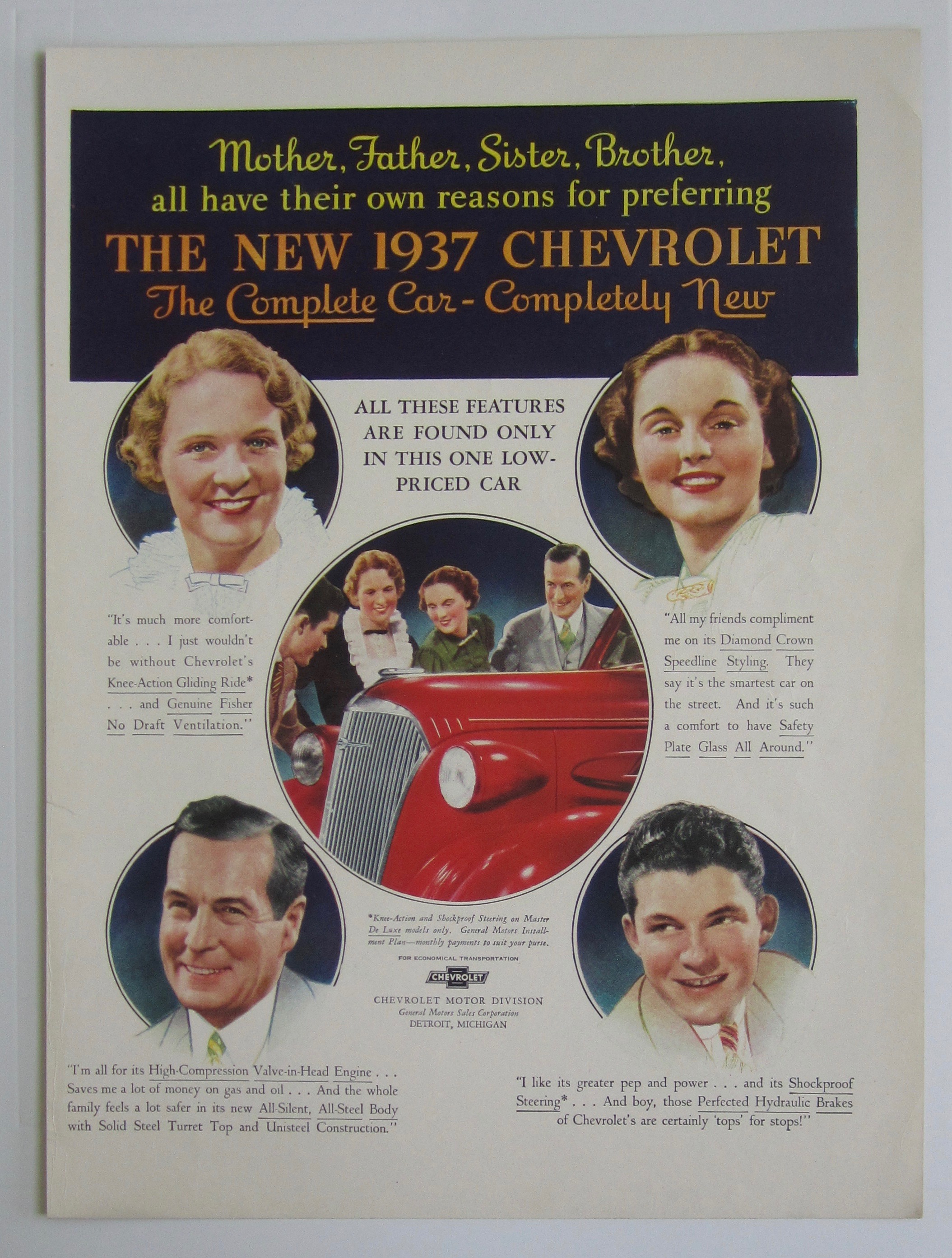 1937 Chevrolet with 4 Different People