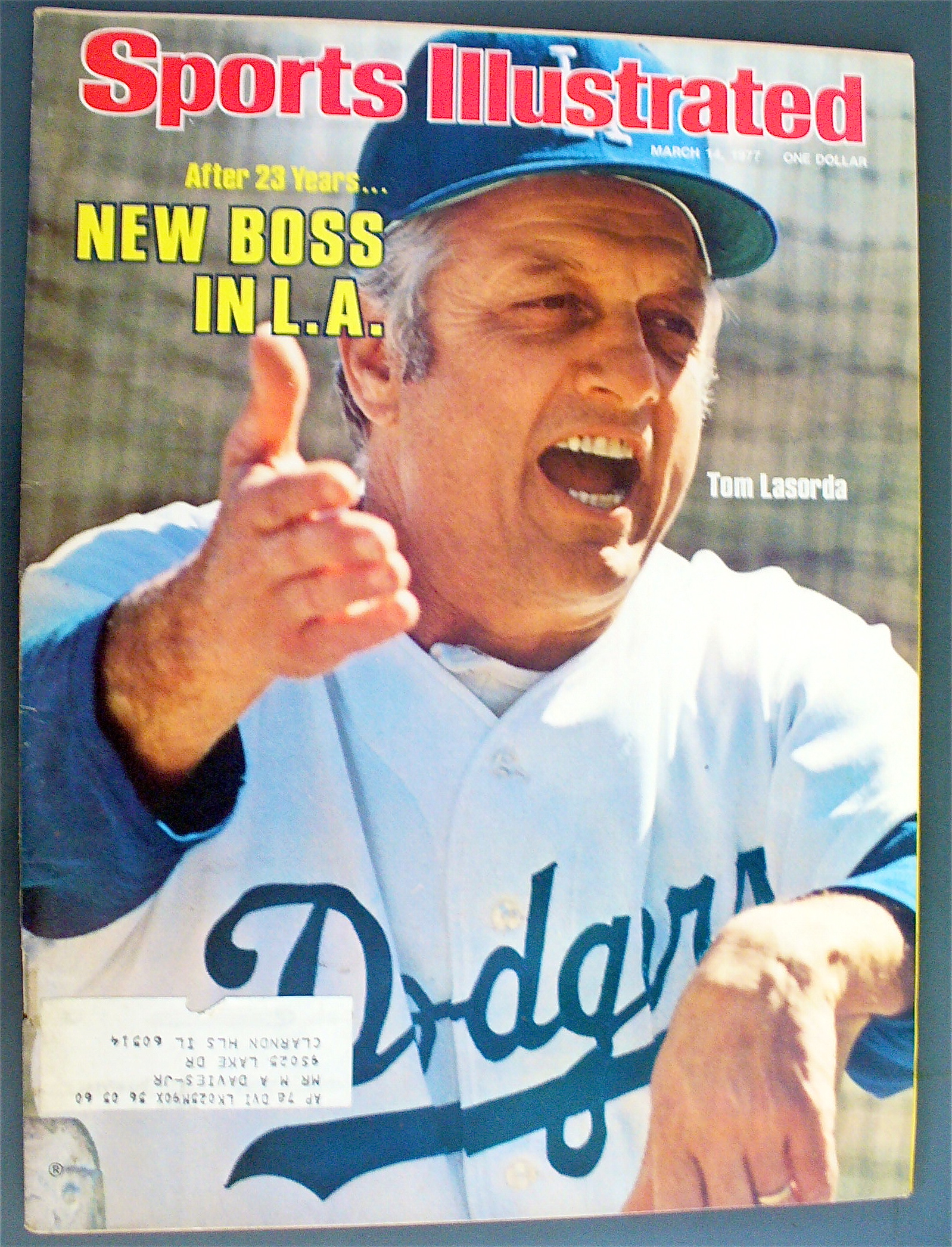 Sports Illustrated March 14, 1977 Tom Lasorda