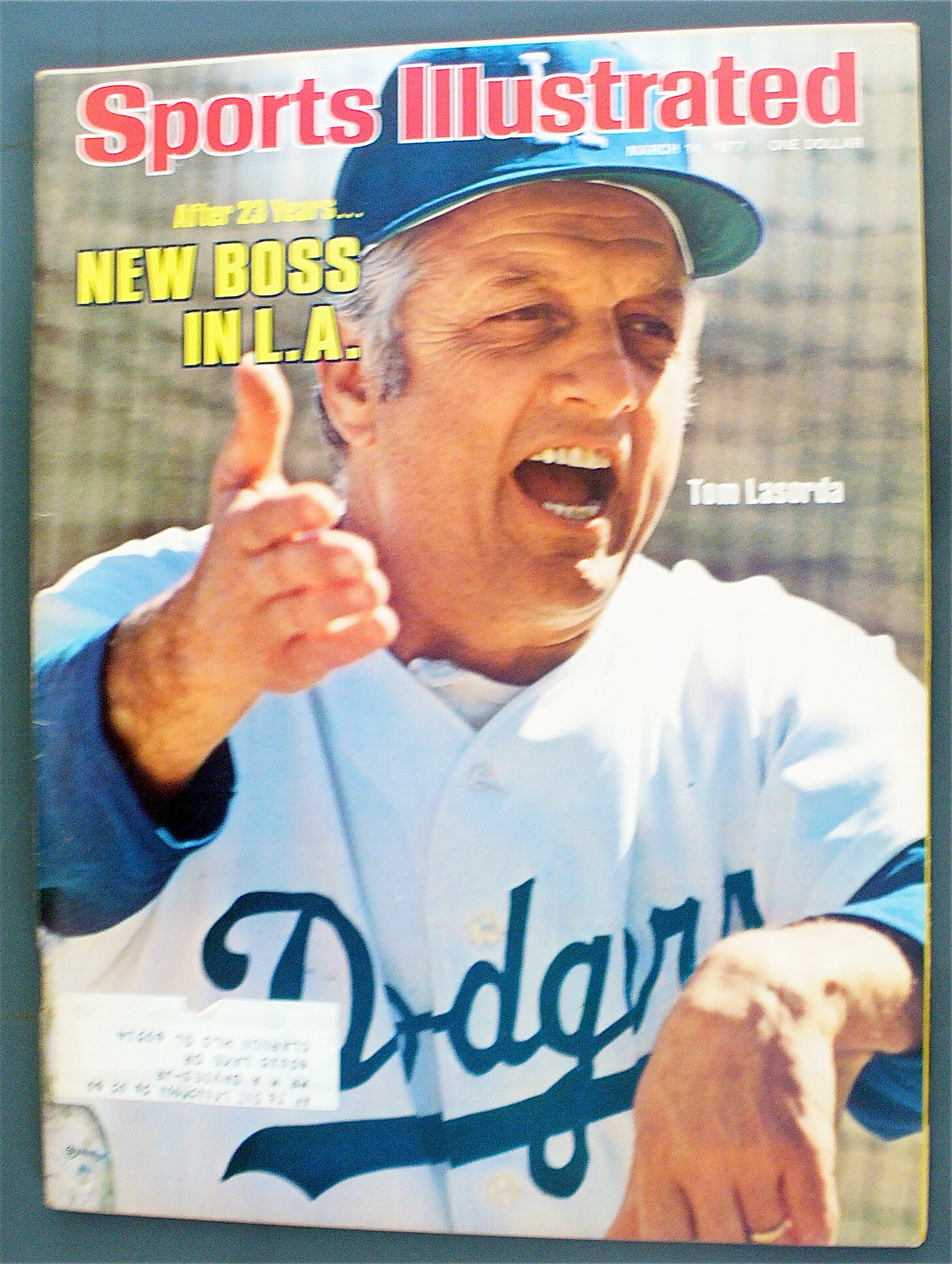 Sports Illustrated March 14, 1977 Tom Lasorda