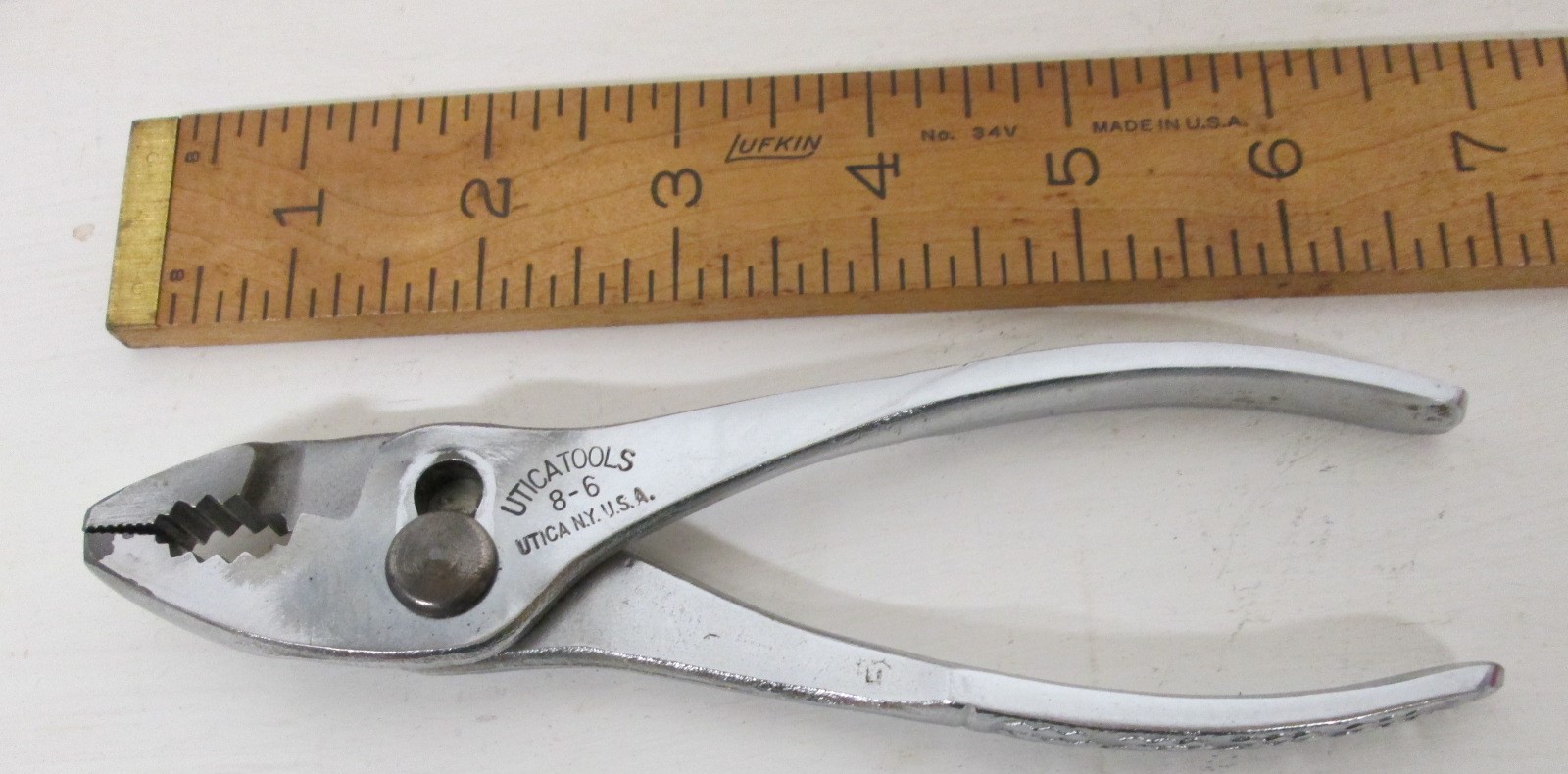 Utica Slip-Joint Combination Pliers No. 8-6 inch Vintage