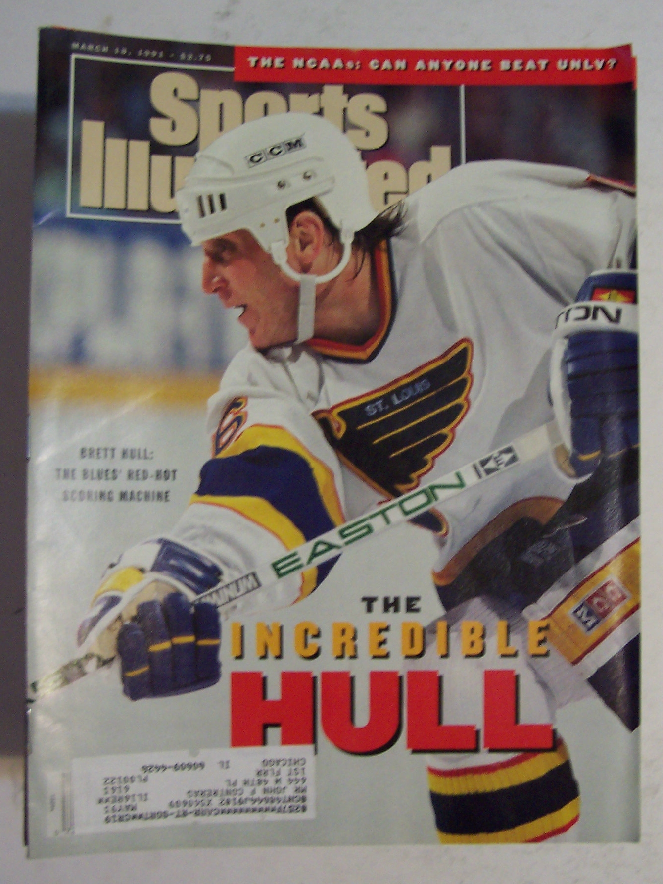 Sports Illustrated Magazine-March 18, 1991-Brett Hull