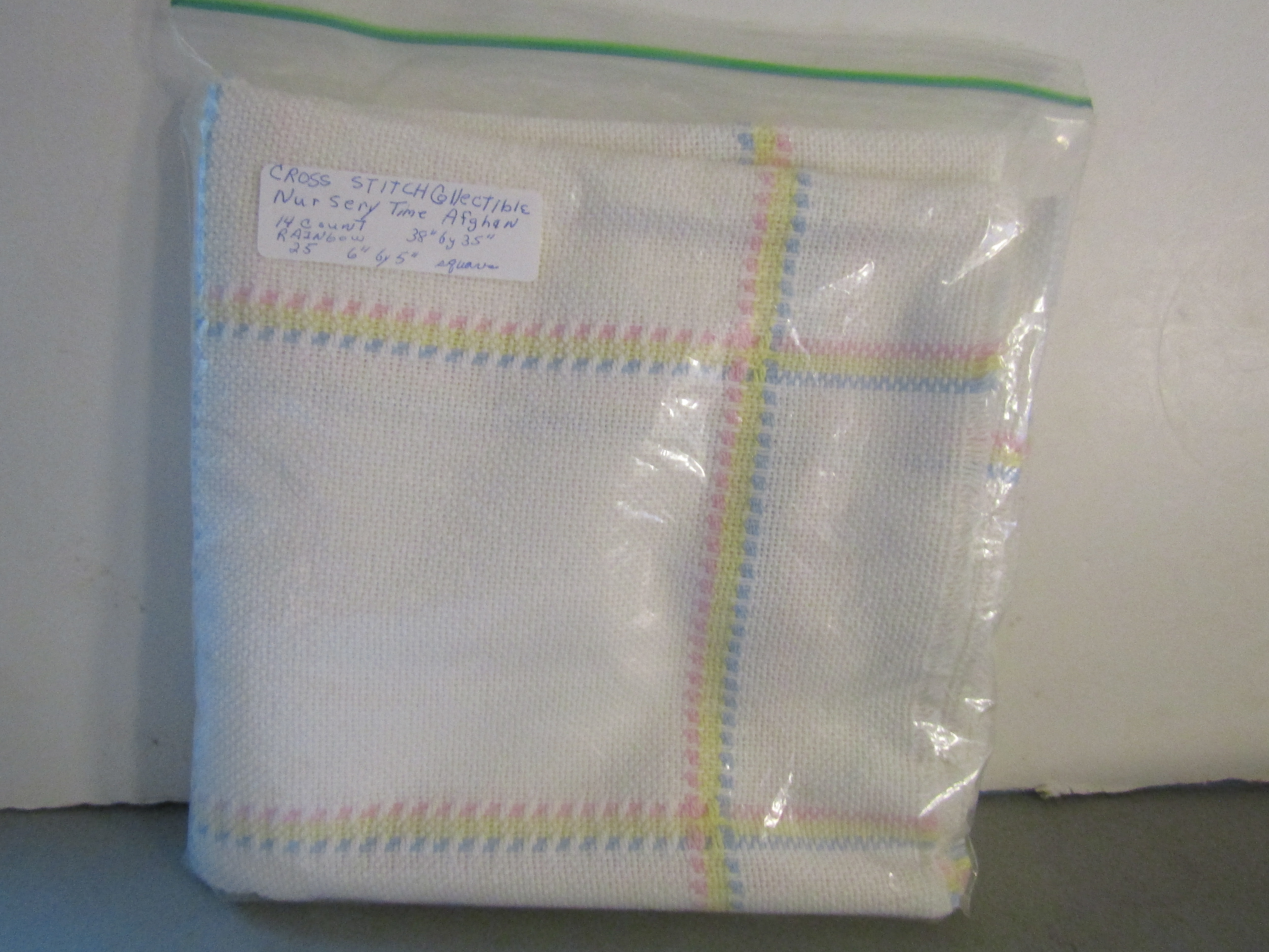 Vintage Cross Stitch Collectible Nursery Time Afghan