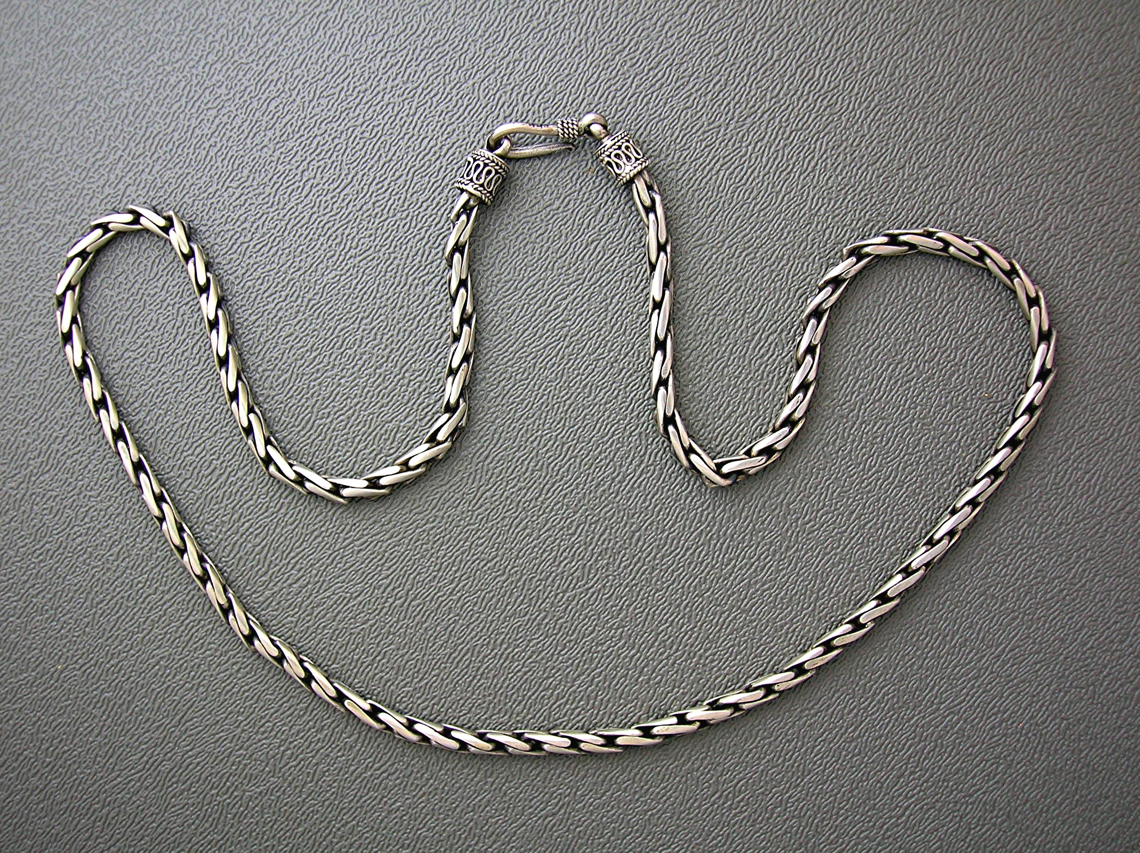 Necklace Sterling Silver Heavy Chain  S Clasp