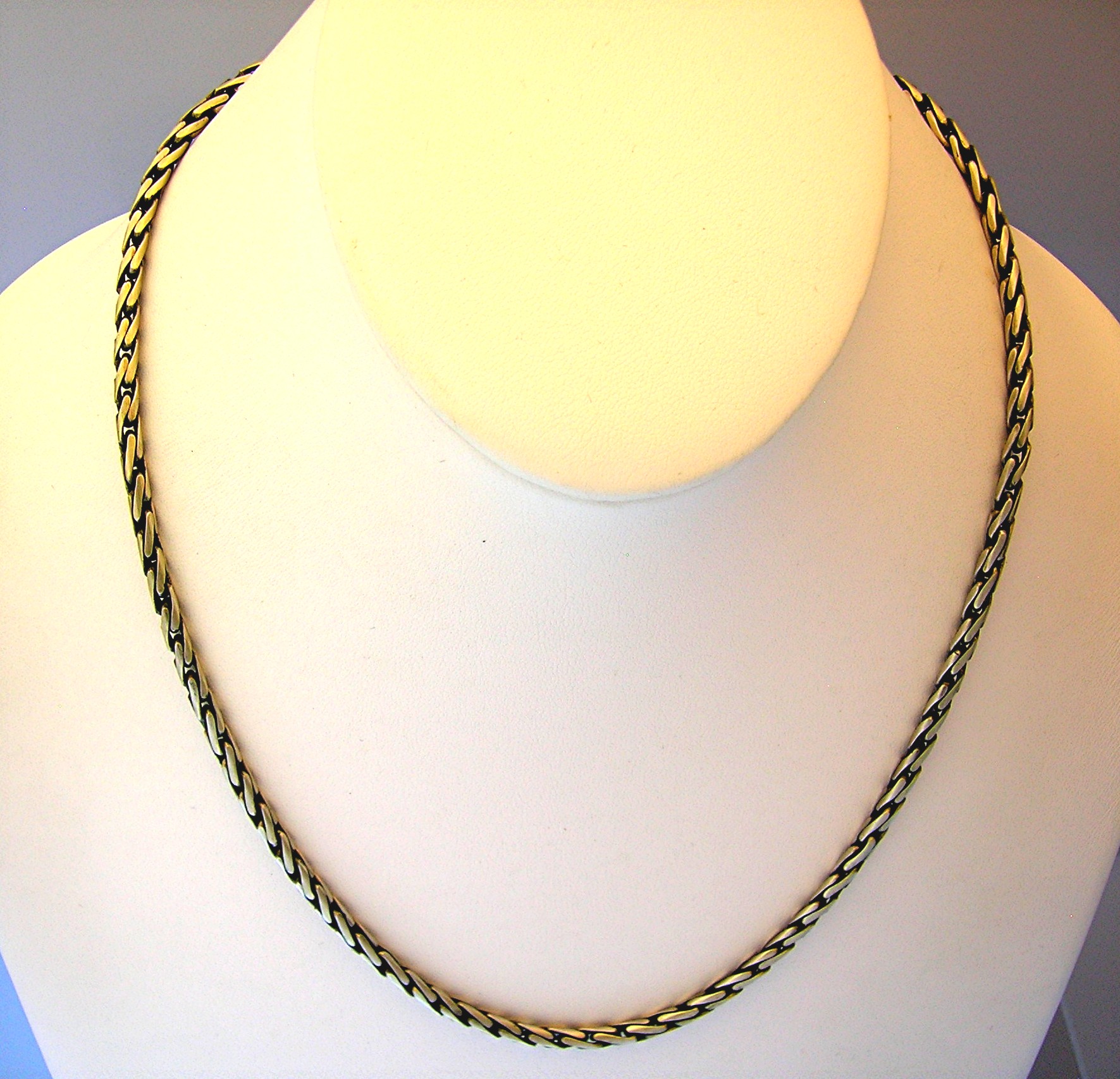 Necklace Sterling Silver Heavy Chain  S Clasp