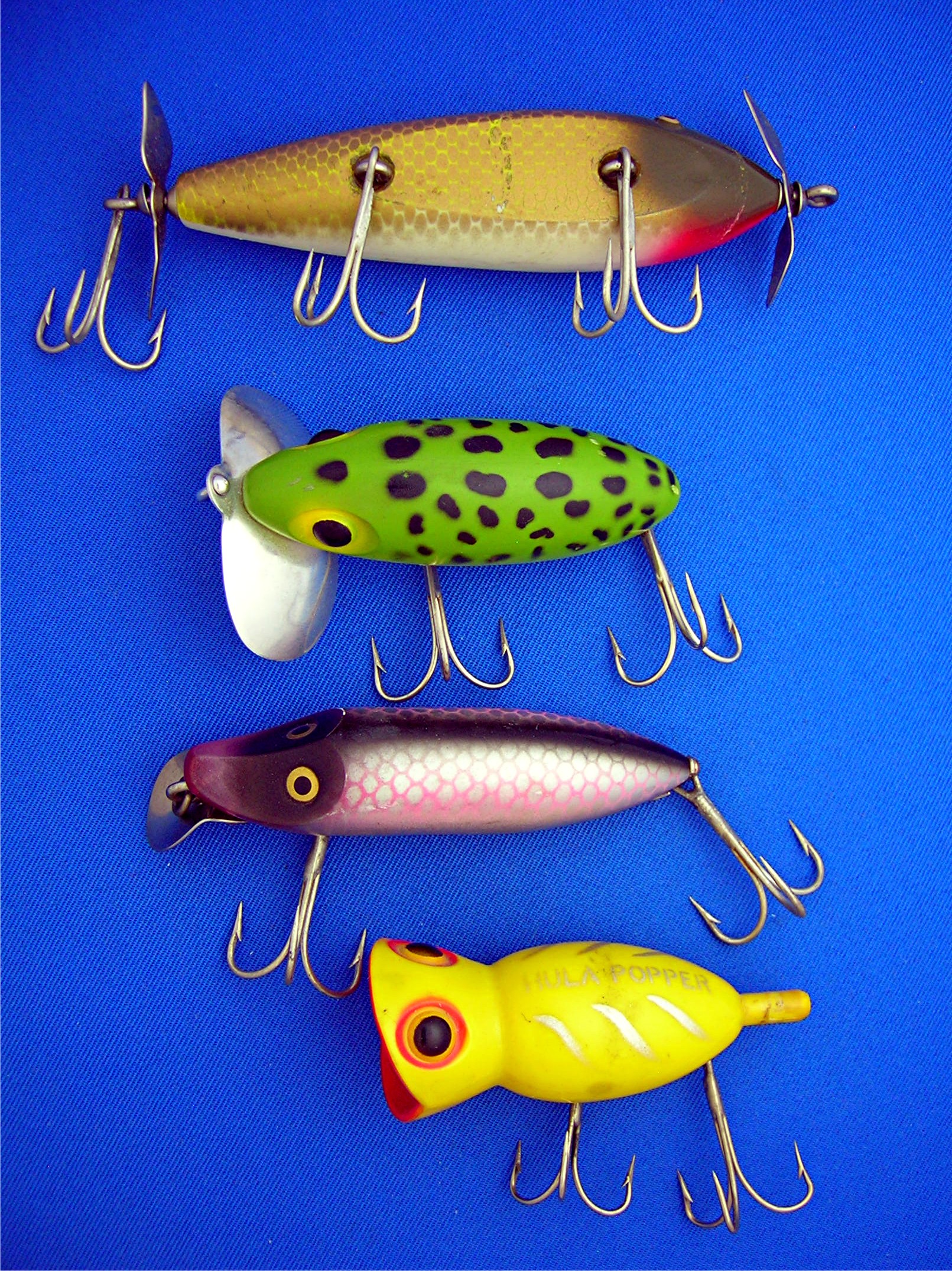Fishing Lures Lot of 4 Creek Chub, Heddon, Arbogast