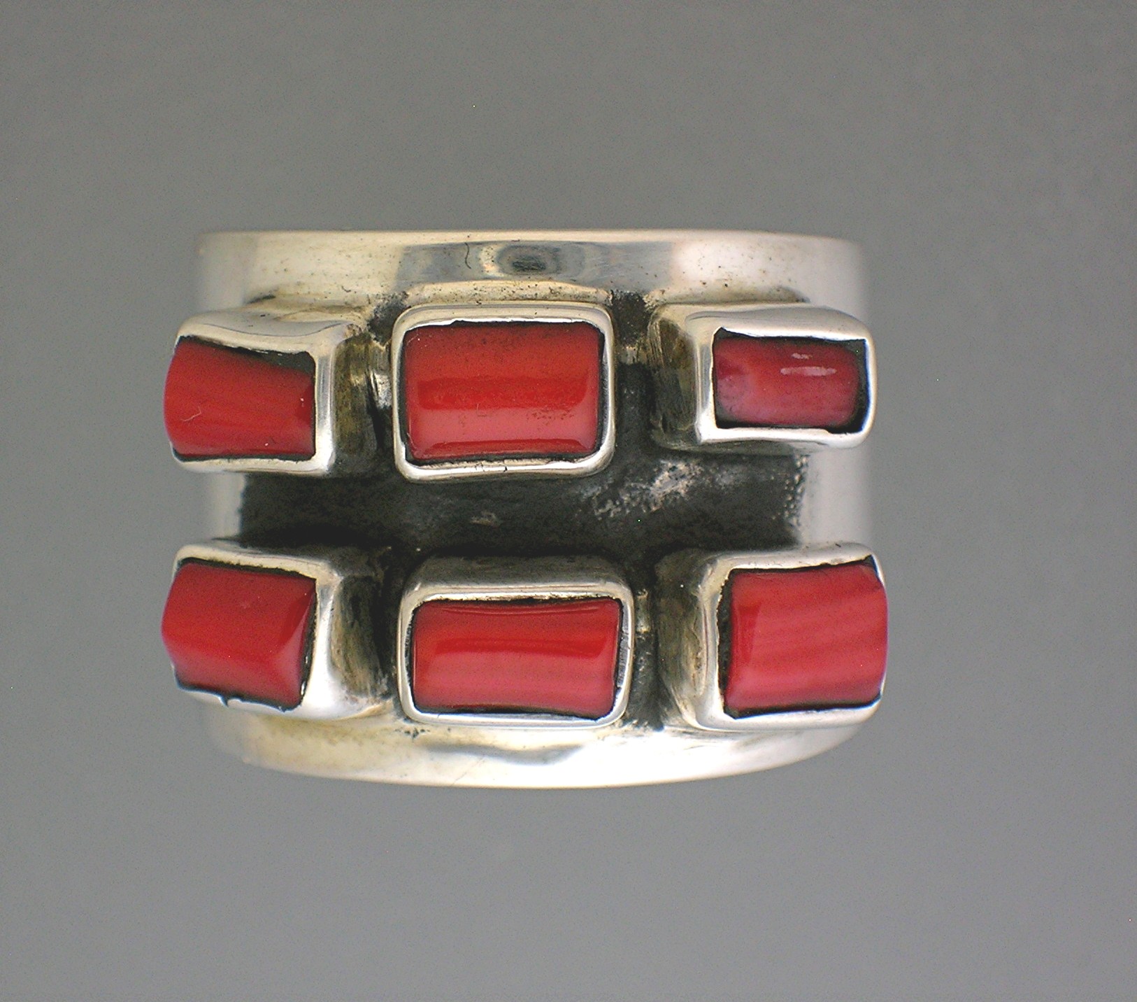 EX EX Coral Sterling Silver Claudia Agudelo 925 Ring