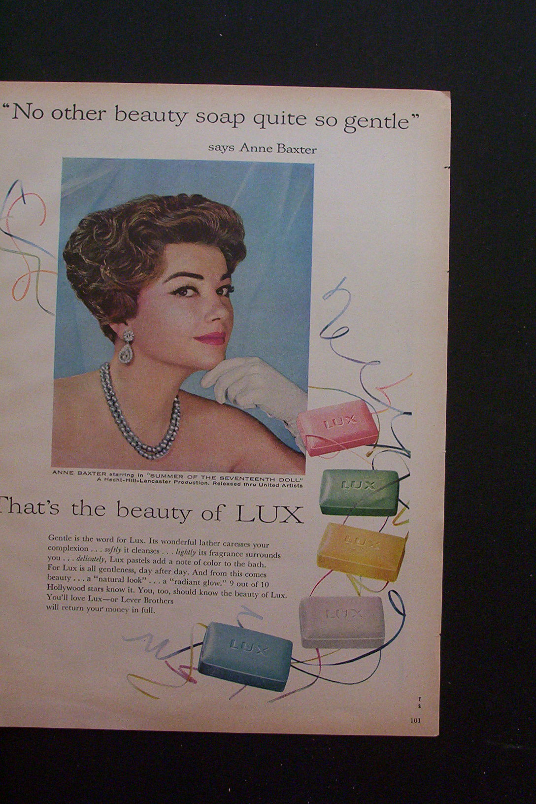 1959 Lux Soap with Anne Baxter