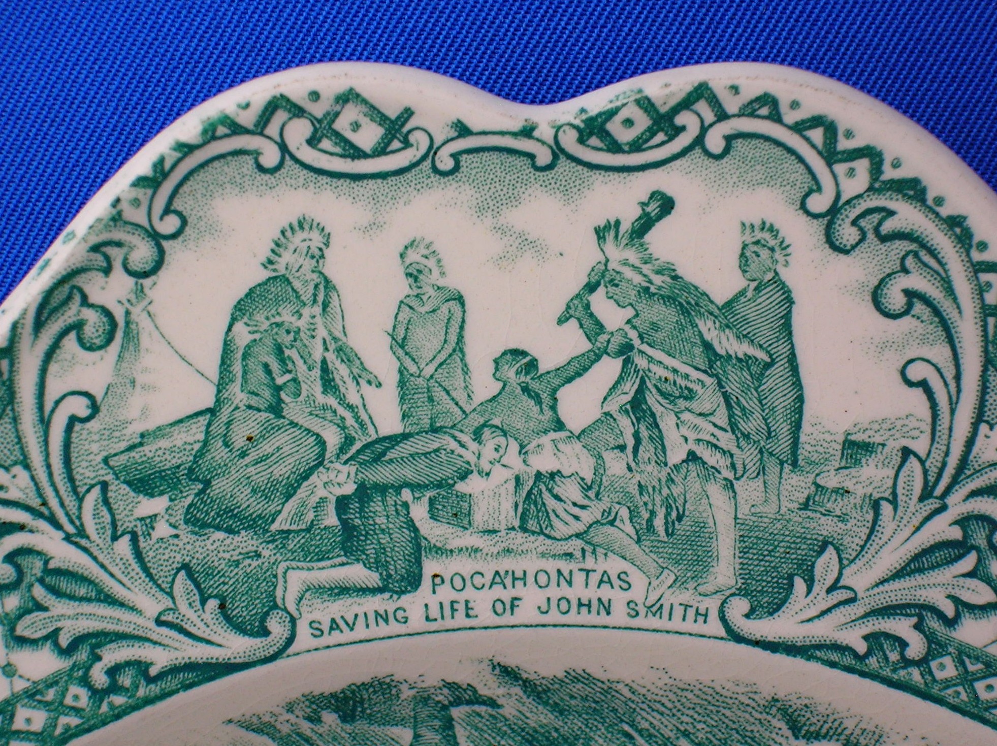 Crown Ducal Collector's Plate Colonial Times Pilgrims .