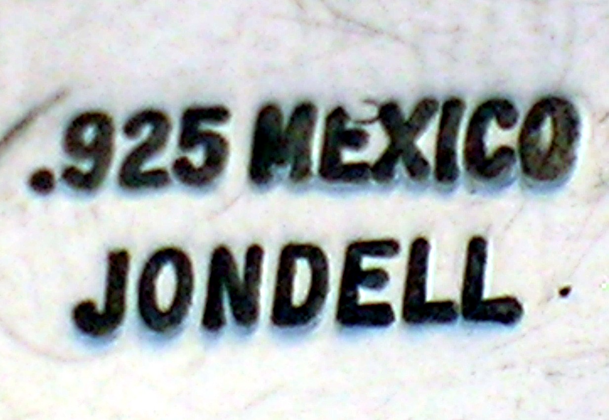 Mexico Sterling Silver Signed JONDELL Clip Earrings