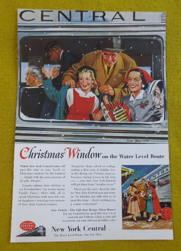 1953 New York Central System With Christmas Window