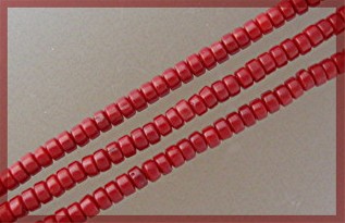 Coral 3 Strand Sterling Silver Hook Clasp Necklace