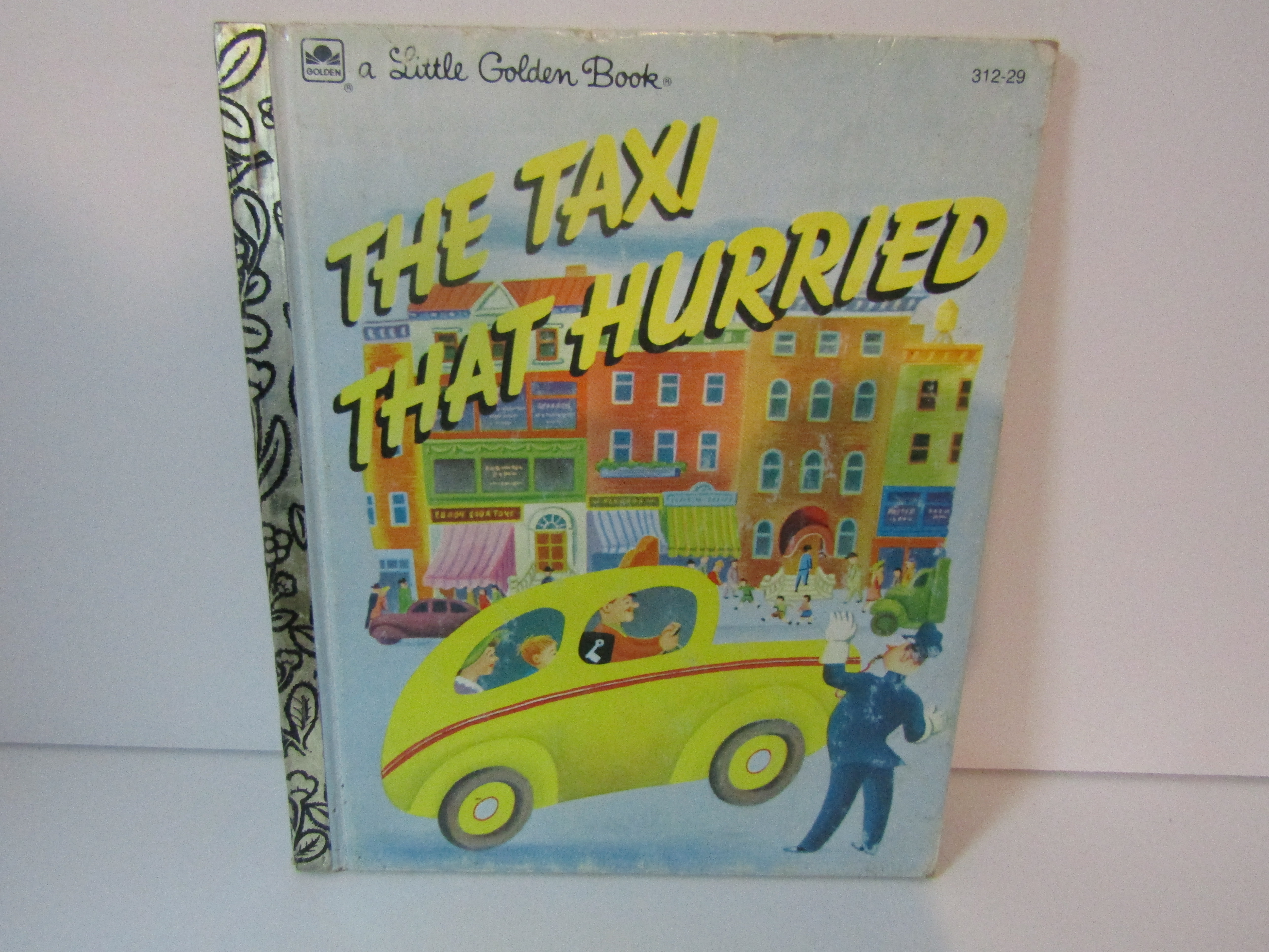 Vintage Golden Book The Taxi That Hurried