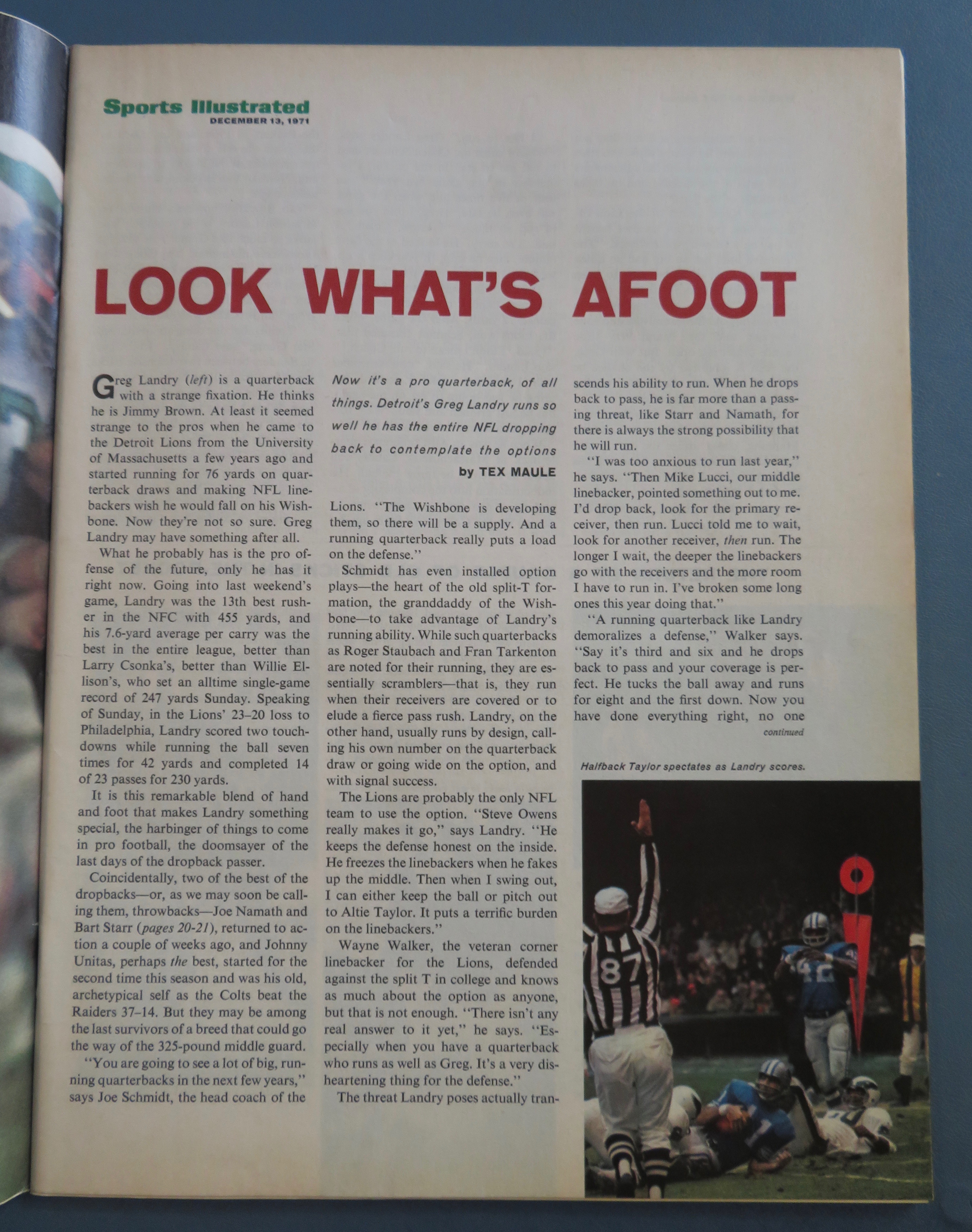 Sports Illustrated Magazine December 13, 1971