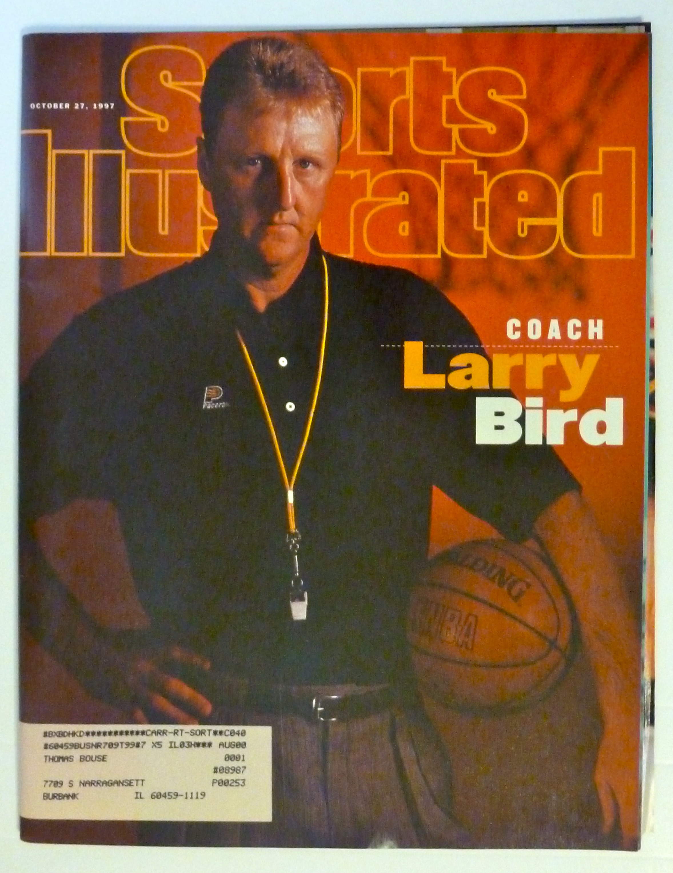 Sports Illustrated Magazine-October 27, 1997-Larry Bird