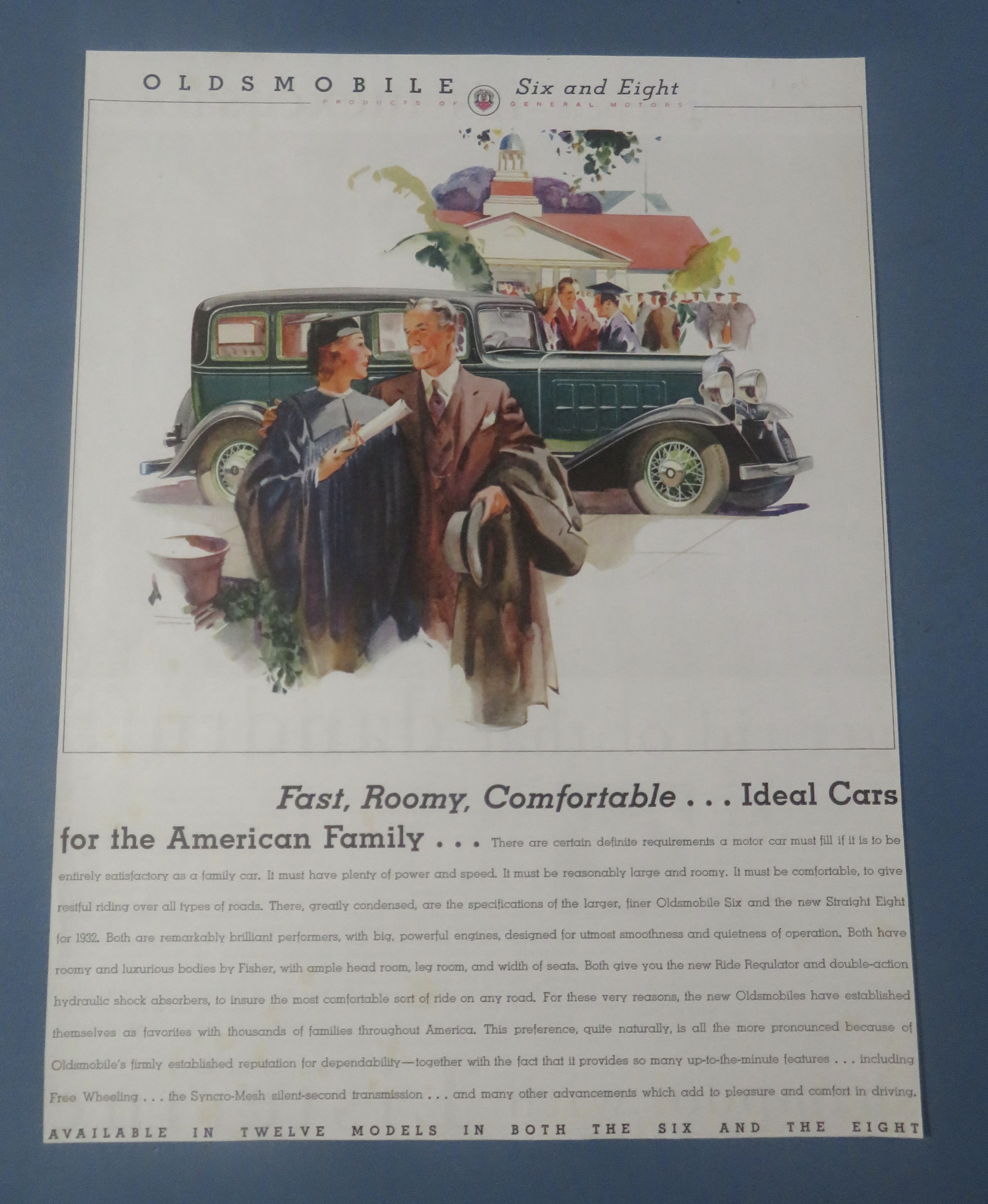1930's Oldsmobile with the Oldsmobile Six & Eight
