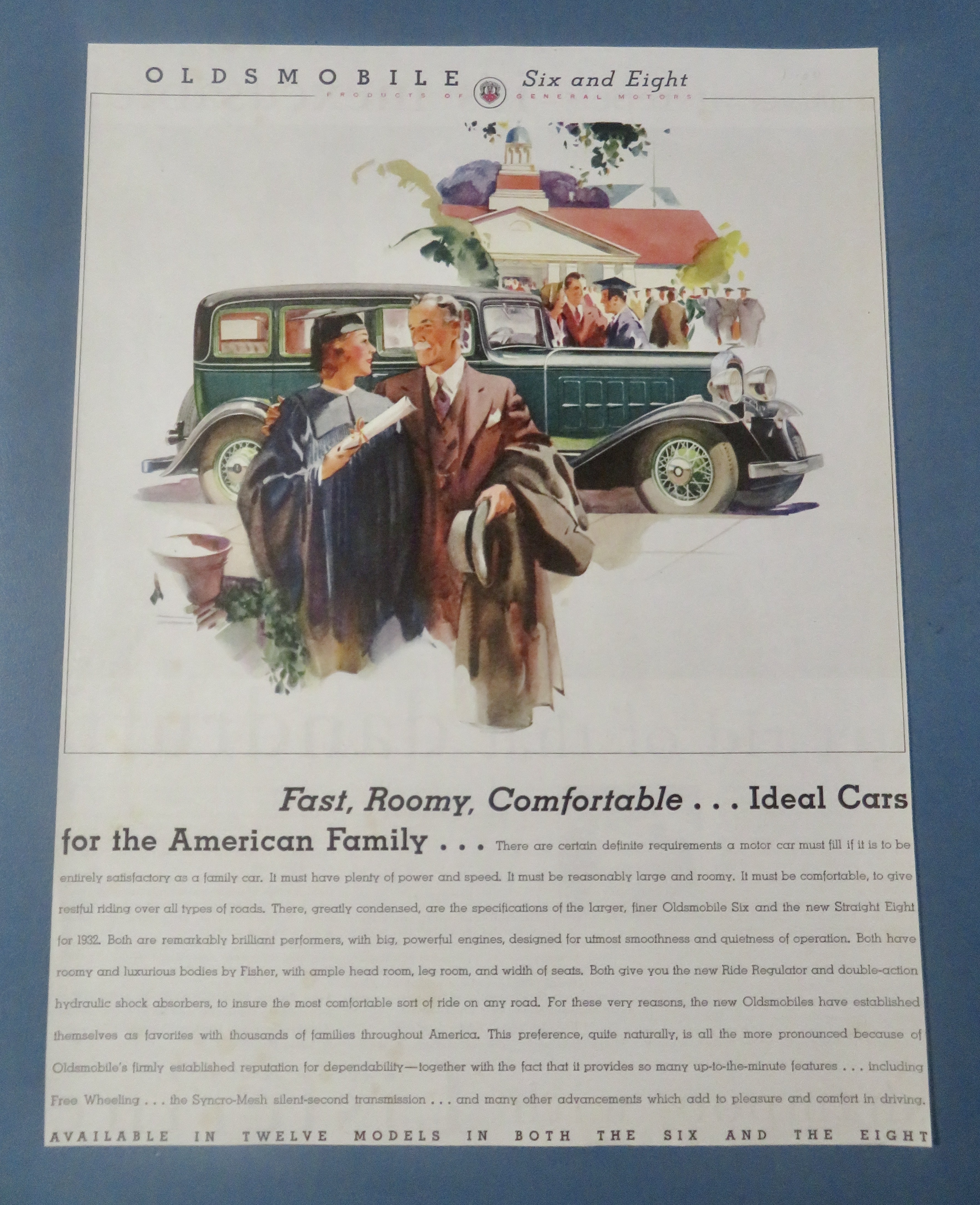 1930's Oldsmobile with the Oldsmobile Six & Eight
