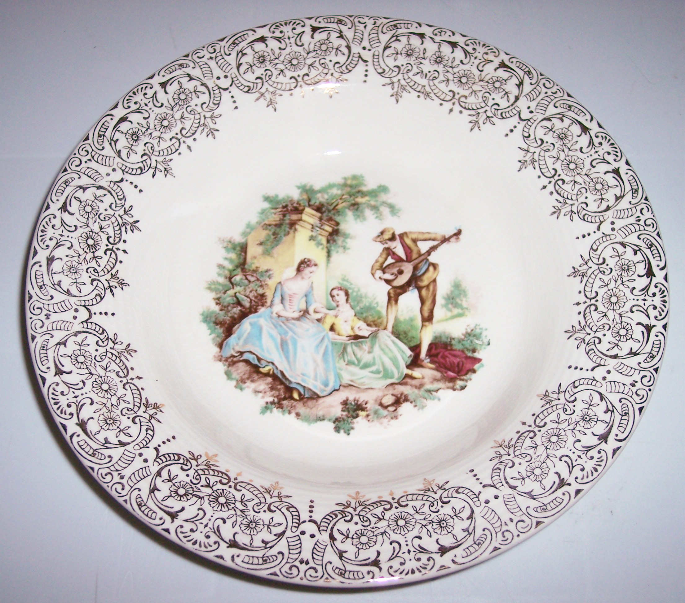 American Limoges Serenade Rimmed Soup Bowl!