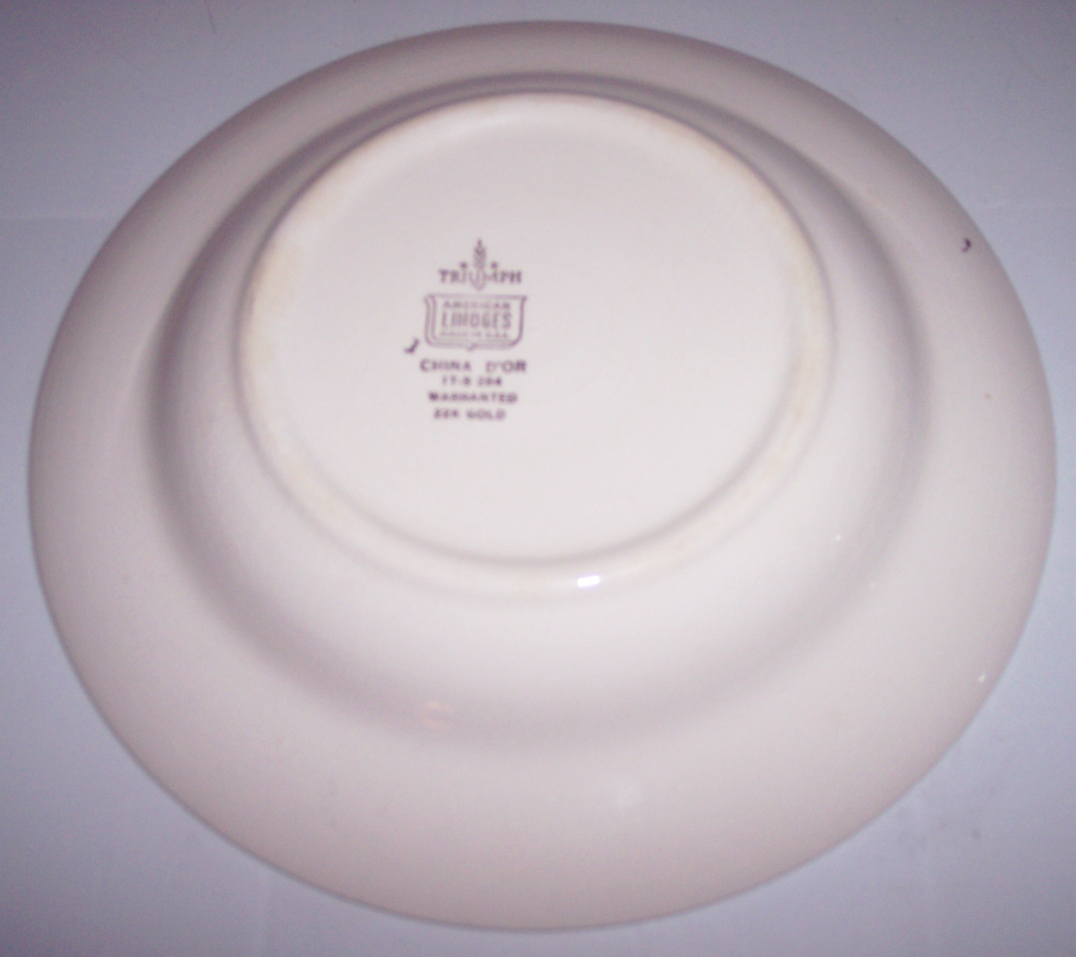 American Limoges Serenade Rimmed Soup Bowl!