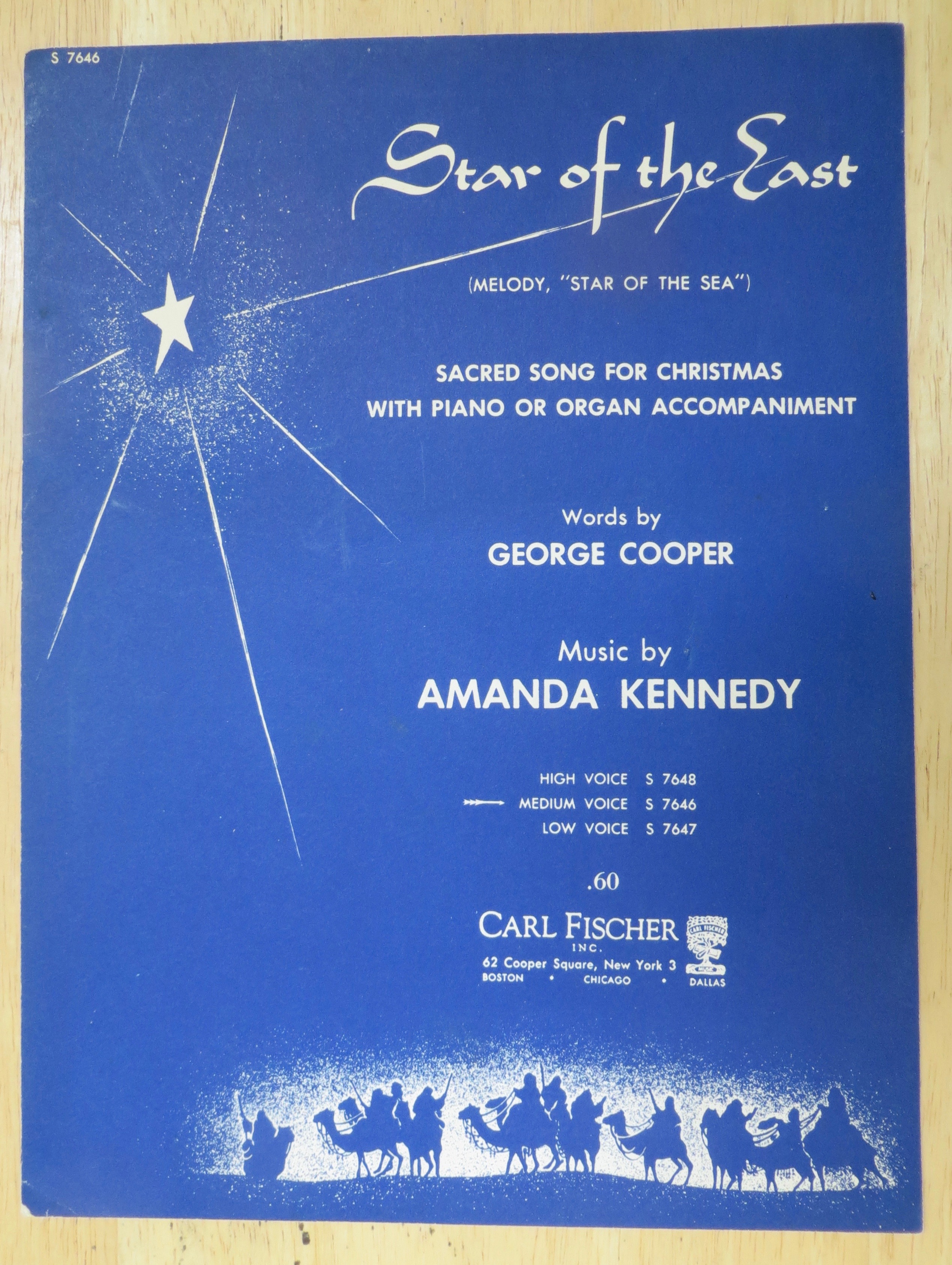 1940's Star Of The East Sheet Music