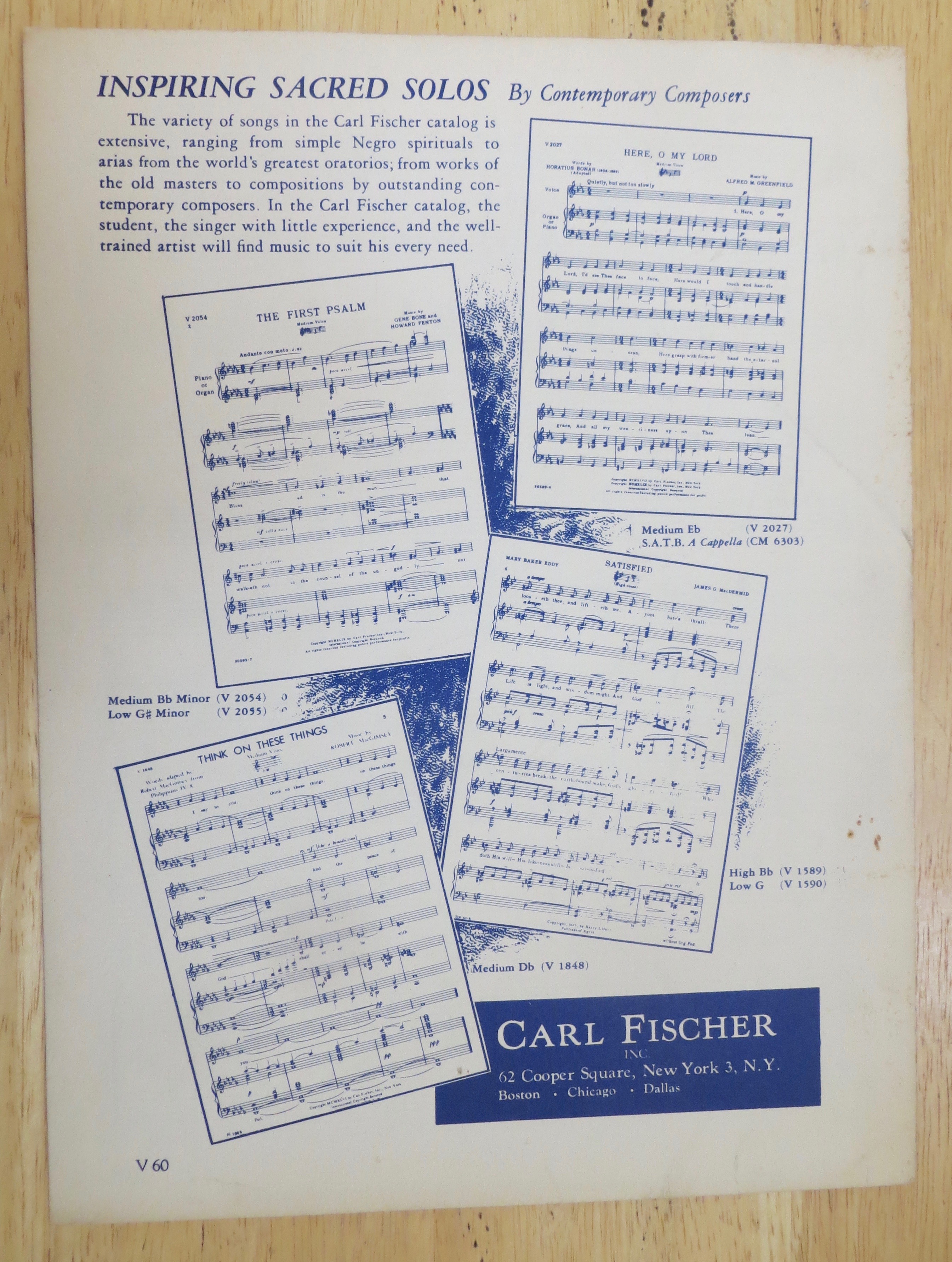 1940's Star Of The East Sheet Music