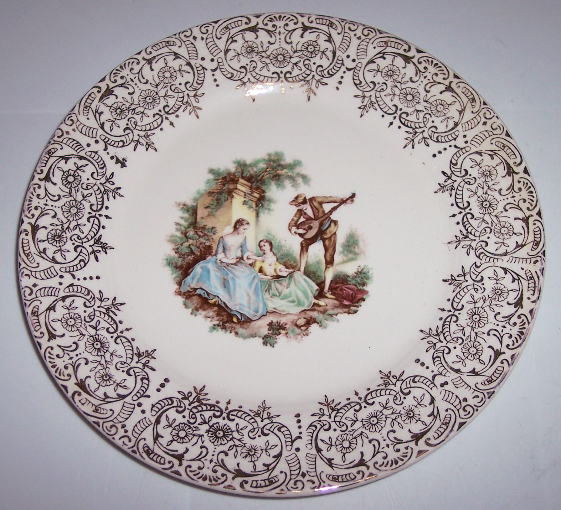 American Limoges Serenade 22 Kt Gold 7" Plate!