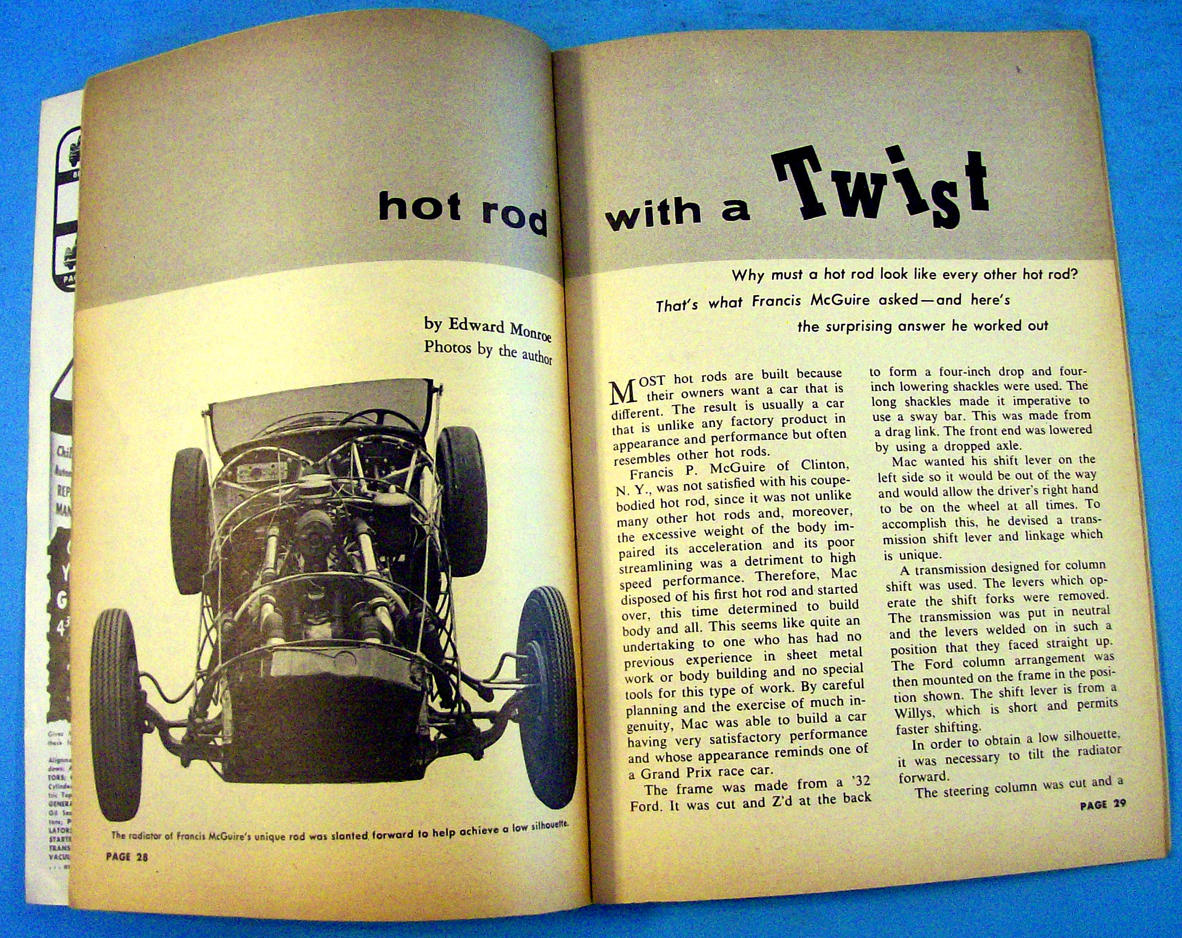 Rodding And Re-Styling November 1956 Make Car Faster
