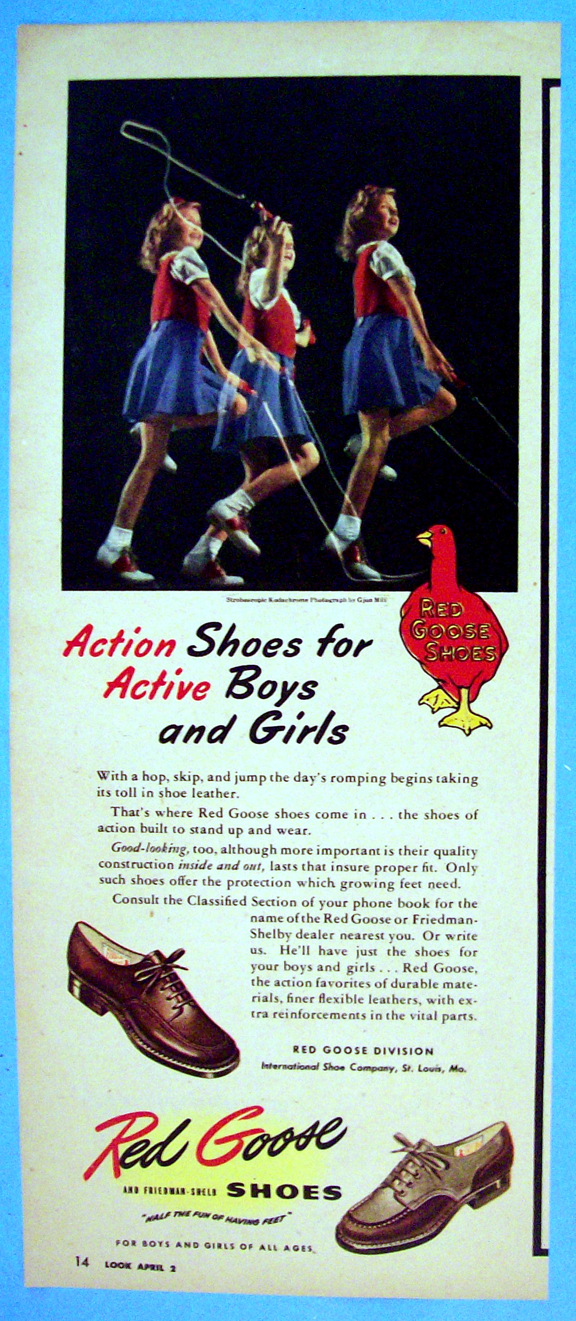 Vintage Ad: 1946 Red Goose Shoes