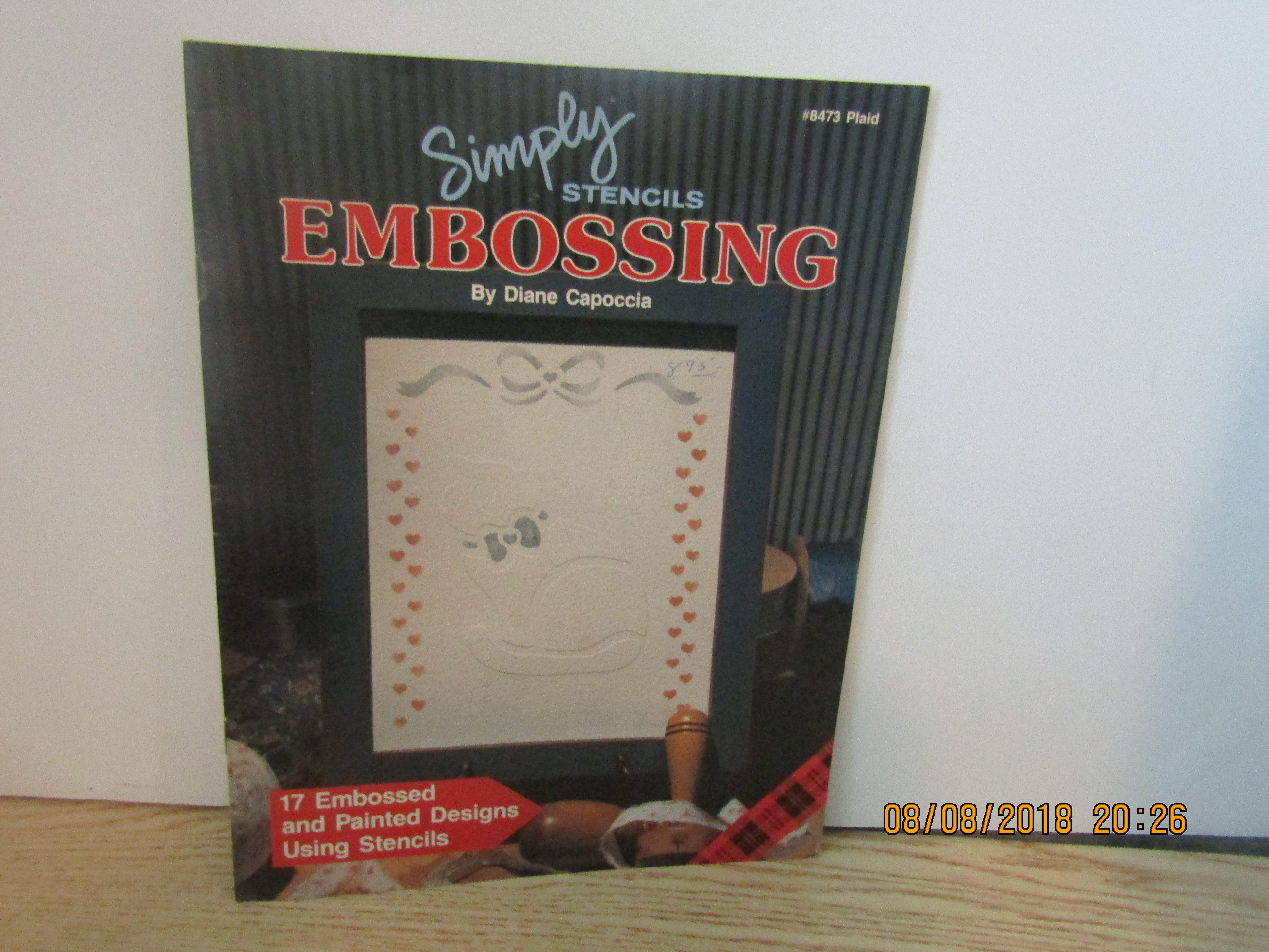 Plaid  Book  Simply Stencils Embossing #8473