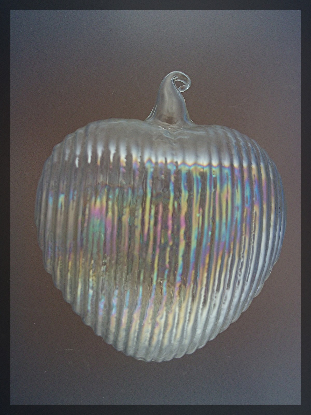 Christmas Tree Ornament, glass heart