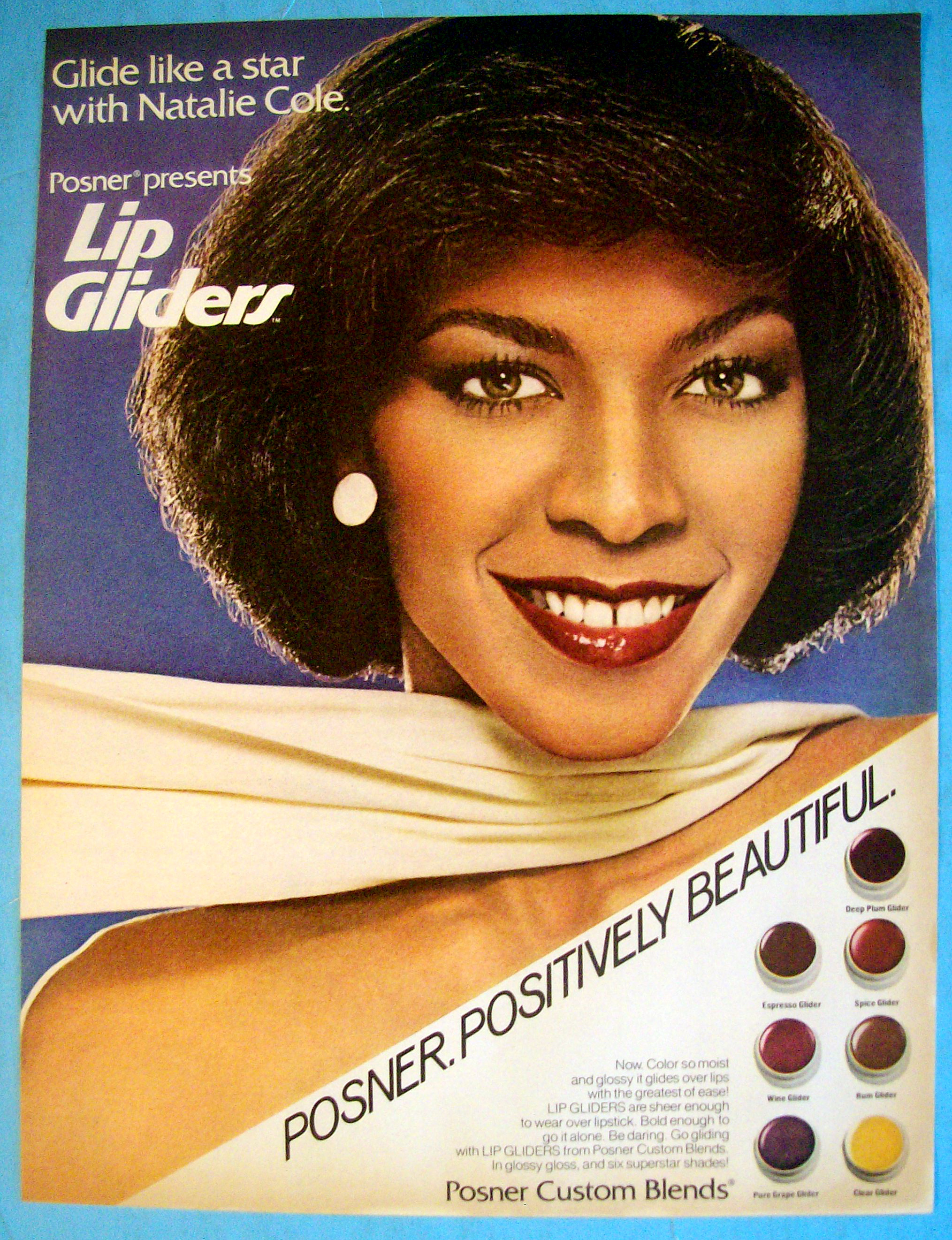1980 Posner Lip Gliders with Singer Natalie Cole