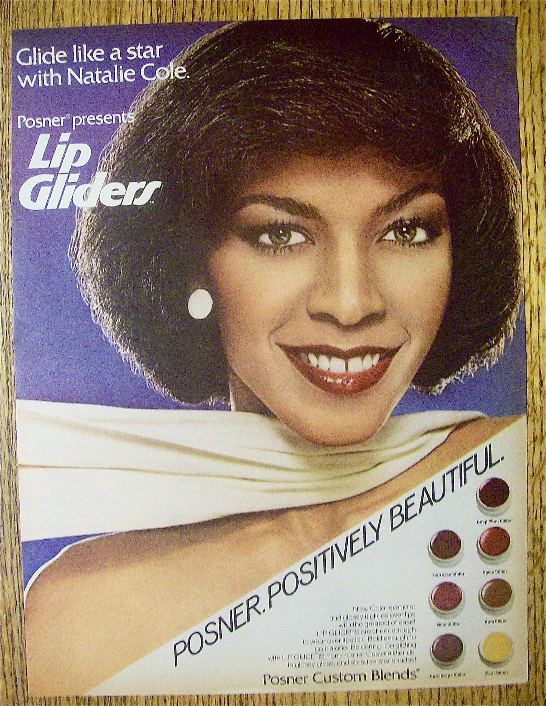 1980 Posner Lip Gliders with Singer Natalie Cole