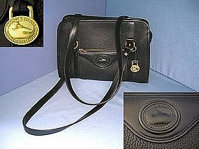 Dooney Bourke Black All Weather Leather Tote Bag