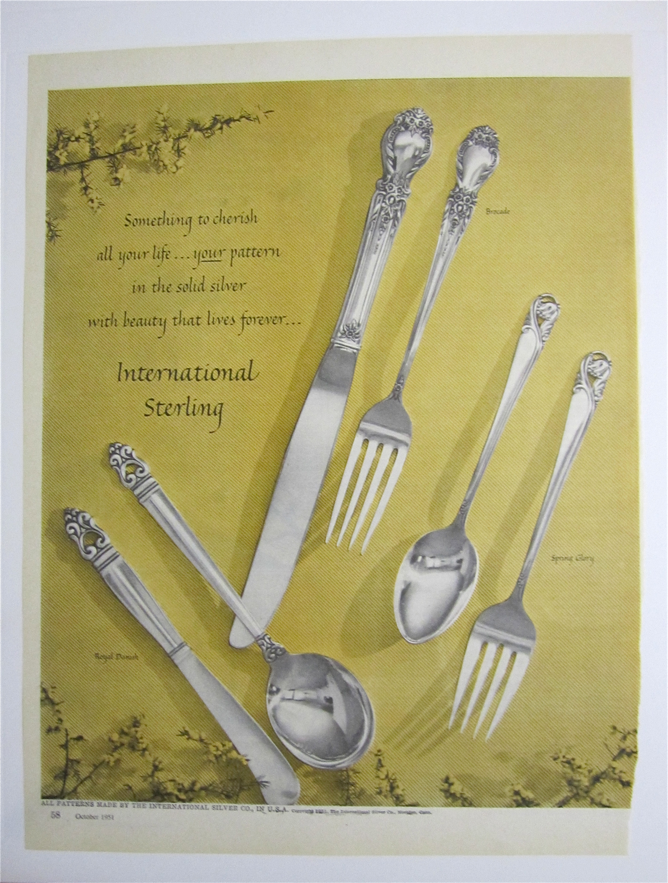 1951 International Sterling with Brocade & More