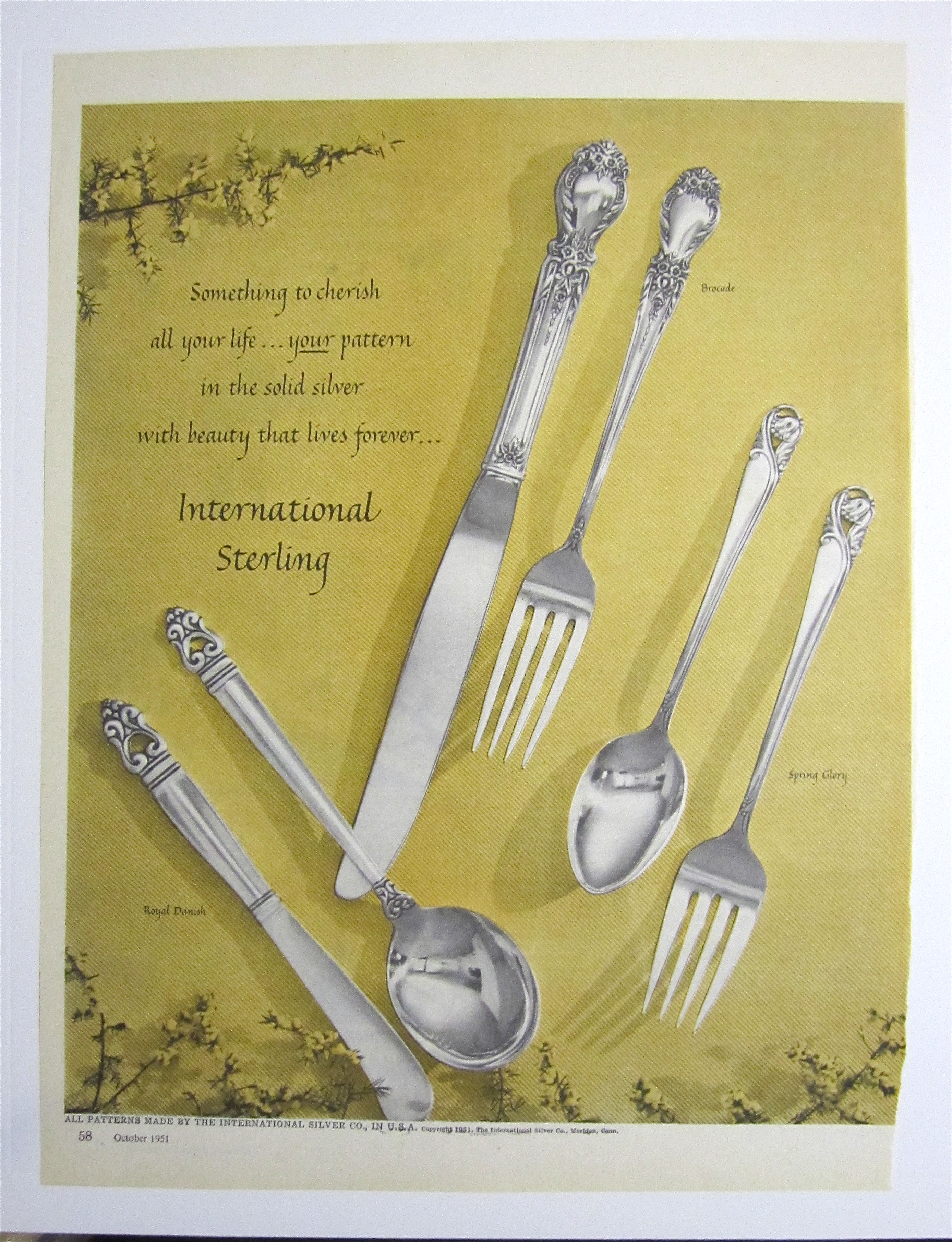1951 International Sterling with Brocade & More