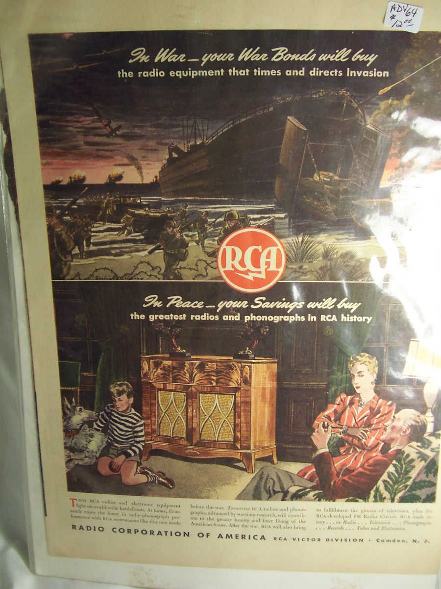 RCA Victor Advertising for War Bonds