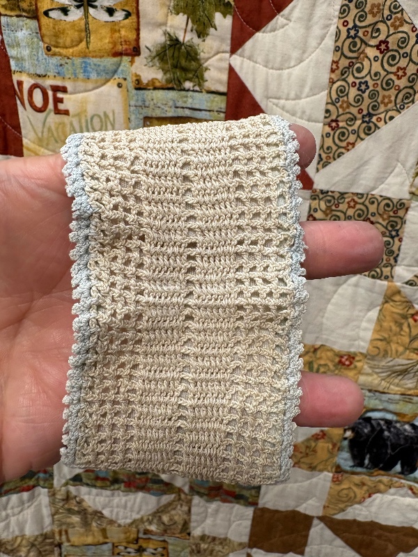 Filet Crochet Wristlet Purse