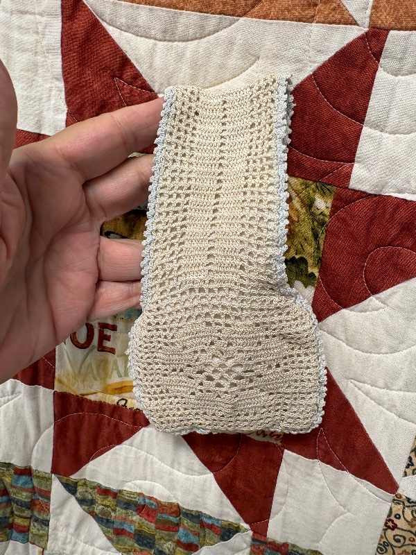 Filet Crochet Wristlet Purse