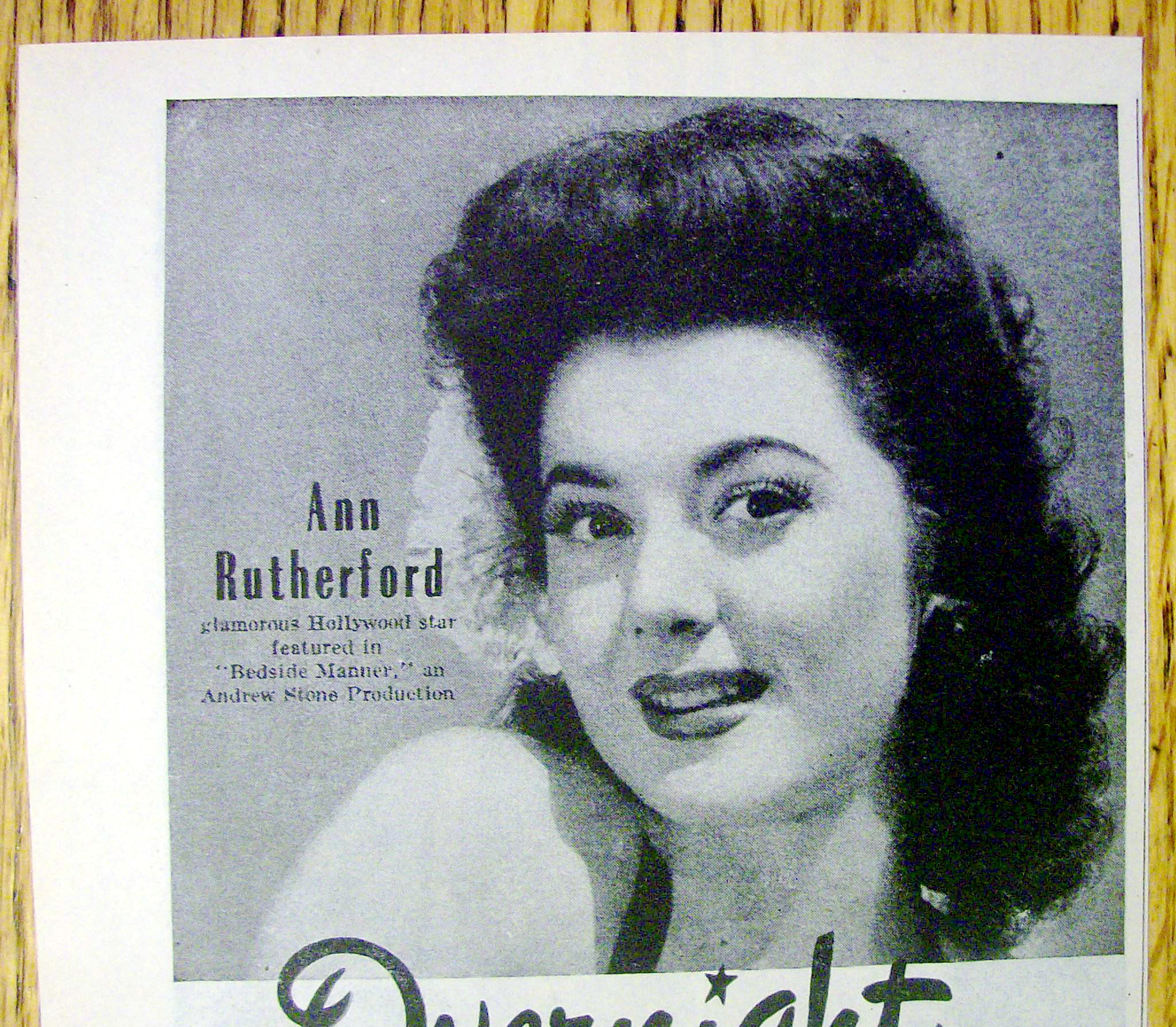 1945 Glover Shampoo with Ann Rutherford