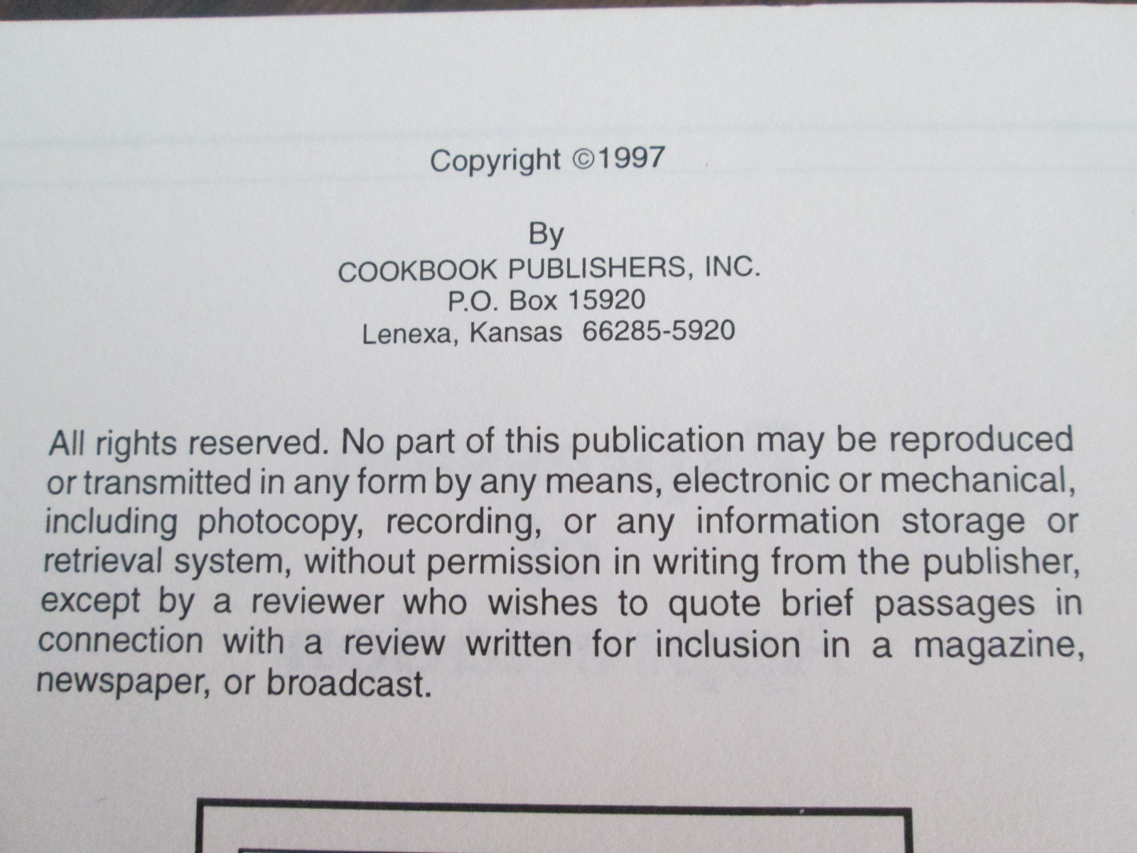 Serving Up Our Best Cookbook 1997
