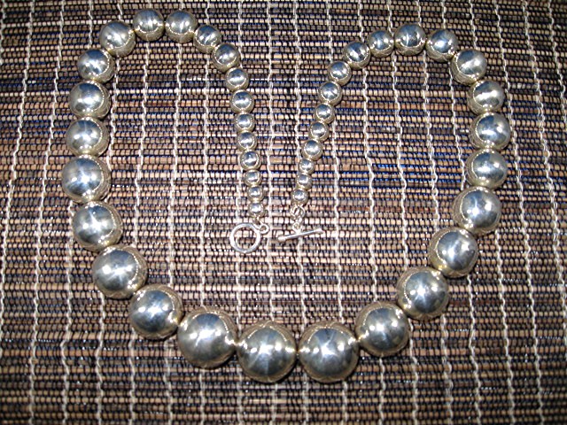Mexico Taxco Sterling Silver  Beads 238 Grams
