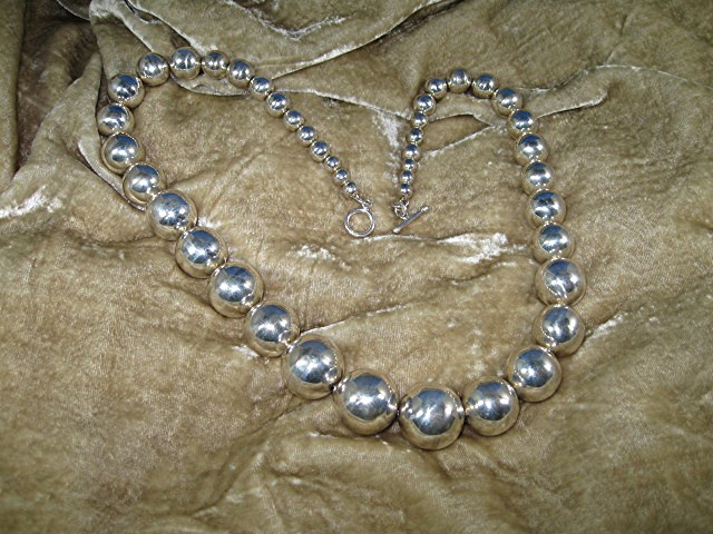 Mexico Taxco Sterling Silver  Beads 238 Grams