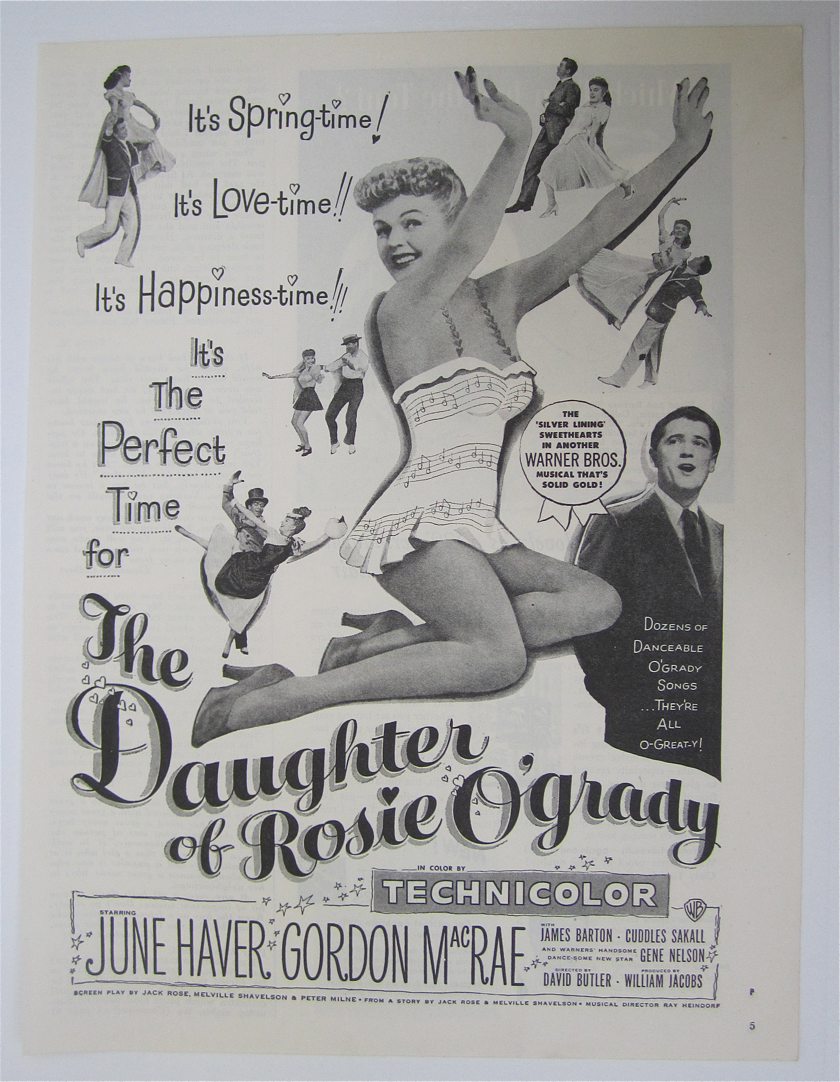 1950 The Daughter Of Rosie O' Grady w/June Haver