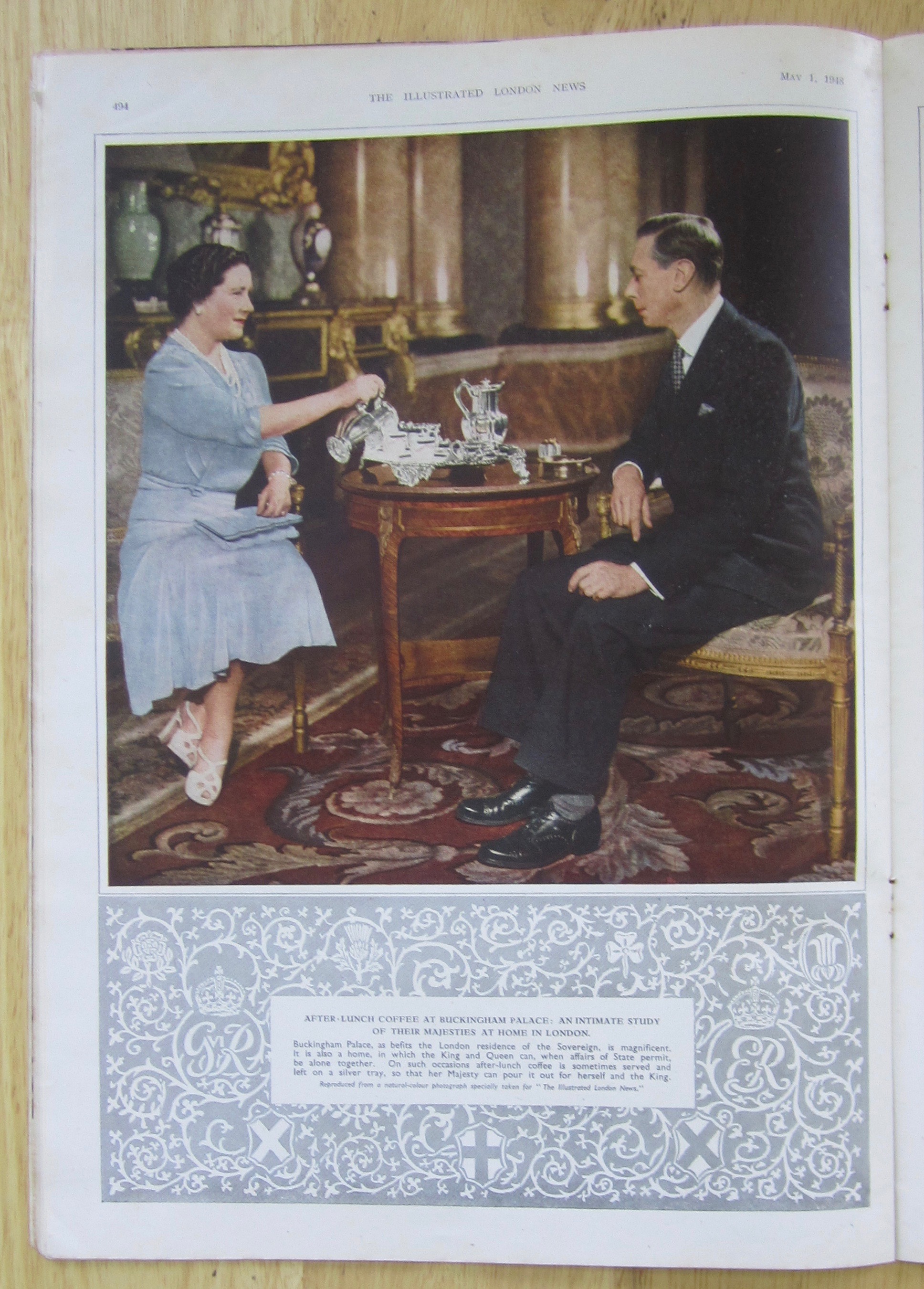 London News Magazine May 1, 1948 Their Majesties