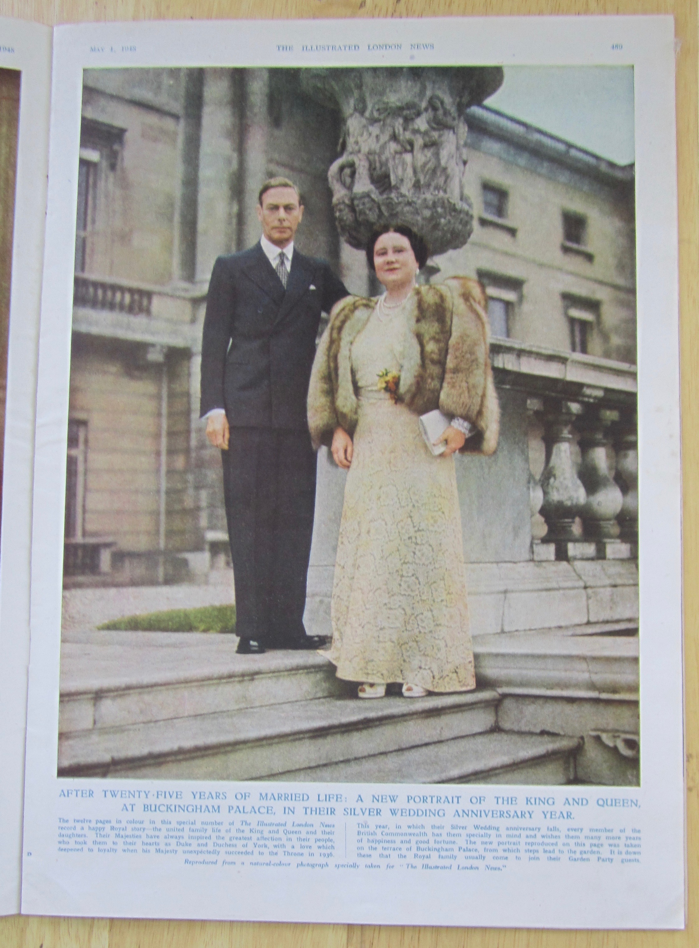 London News Magazine May 1, 1948 Their Majesties
