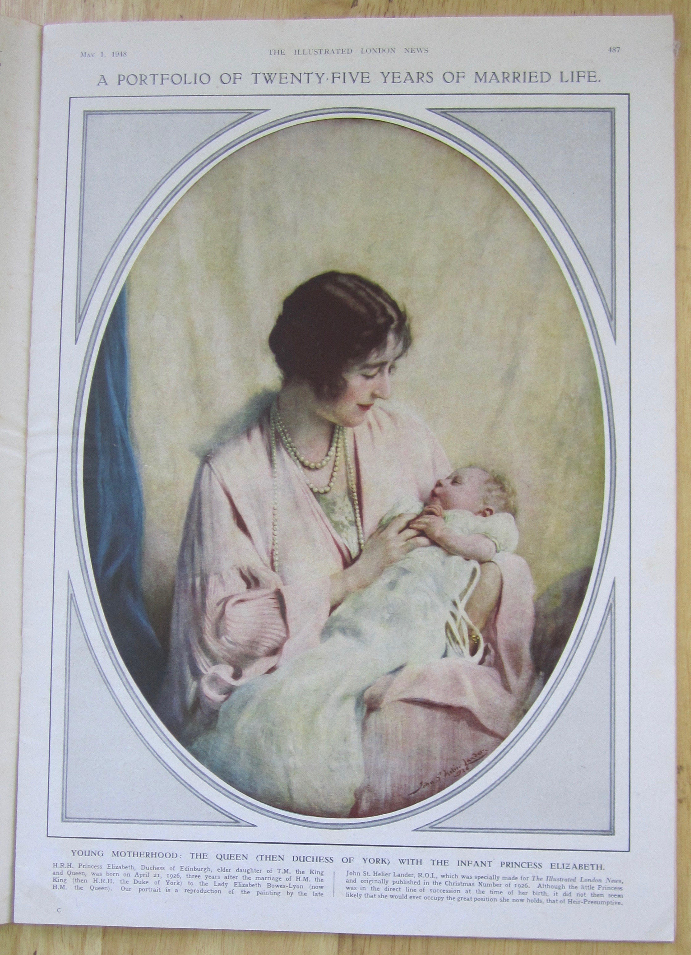 London News Magazine May 1, 1948 Their Majesties