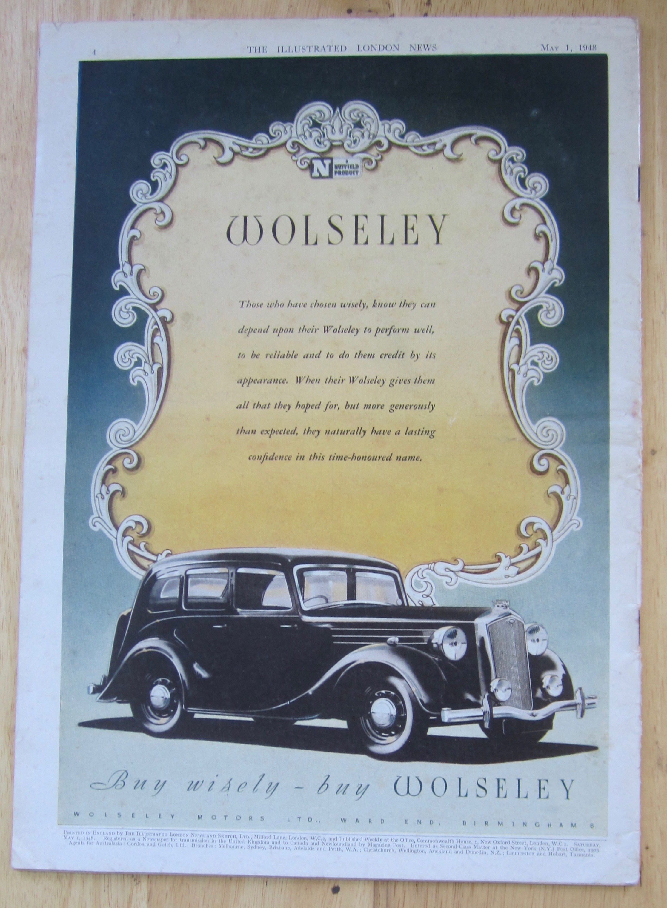 London News Magazine May 1, 1948 Their Majesties