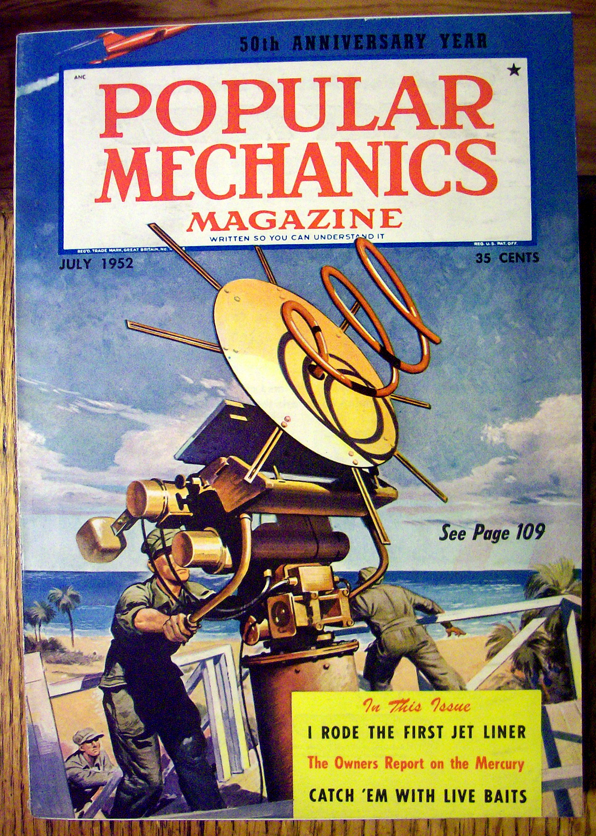 Popular Mechanics Magazine-July 1952-Jet Liner