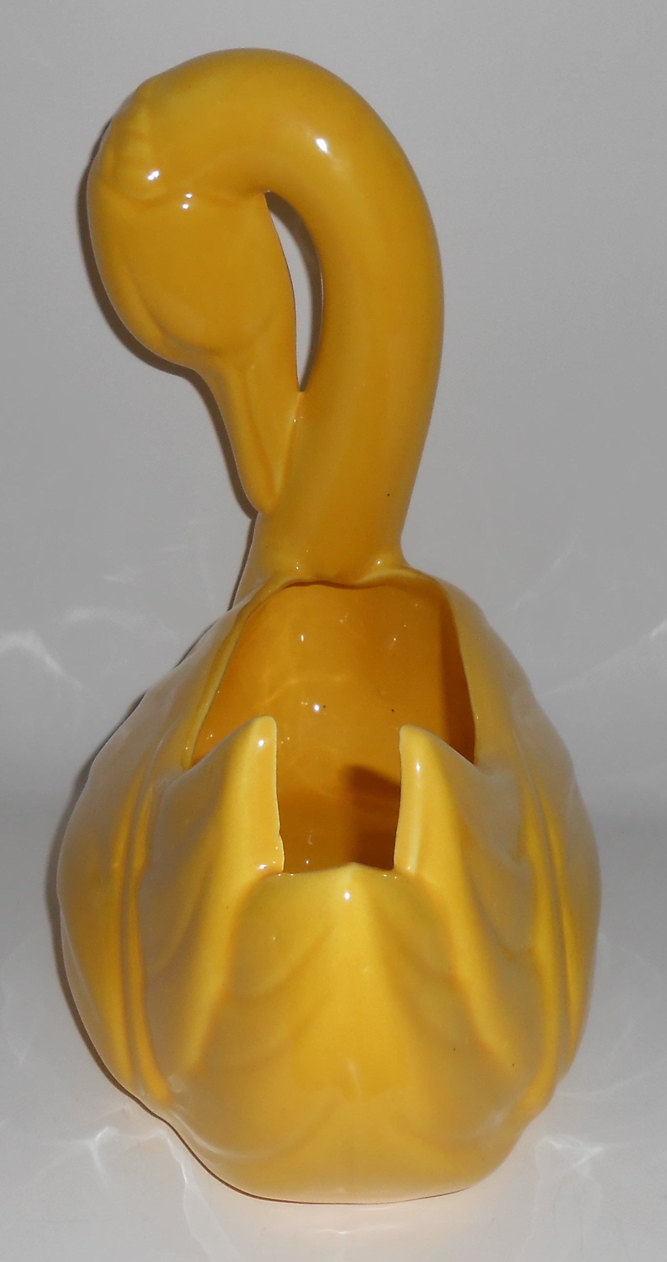 Pacific Pottery Large Gloss Yellow Swan Planter Mint