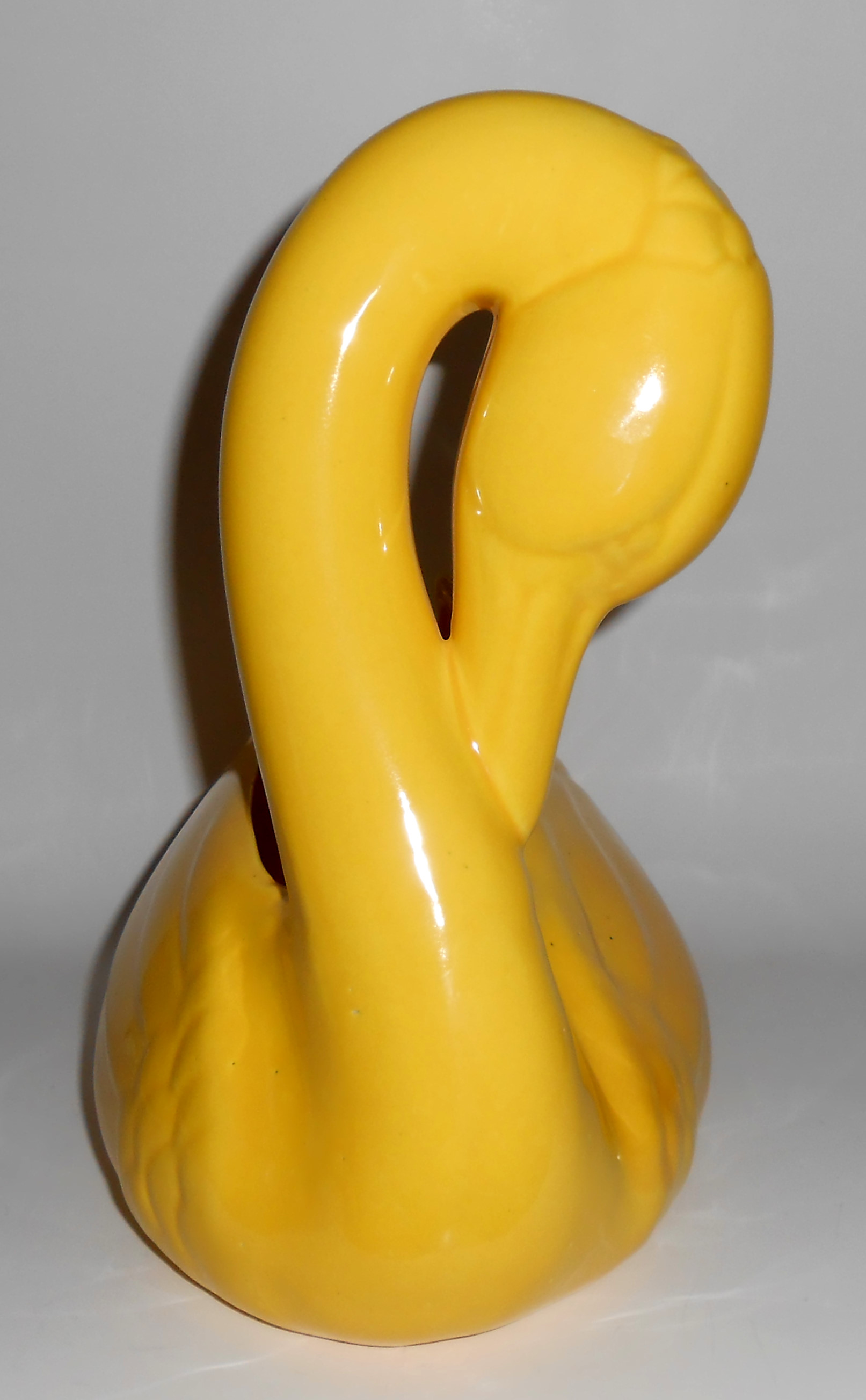 Pacific Pottery Large Gloss Yellow Swan Planter Mint