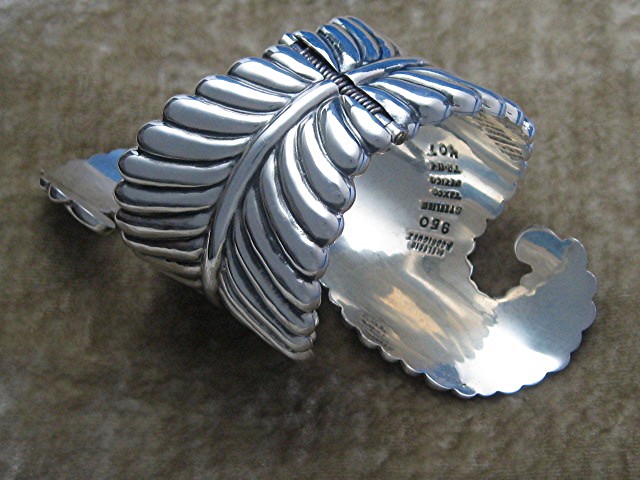 Taxco Sterling Silver Clamper Bracelet Melicio Rodrigue